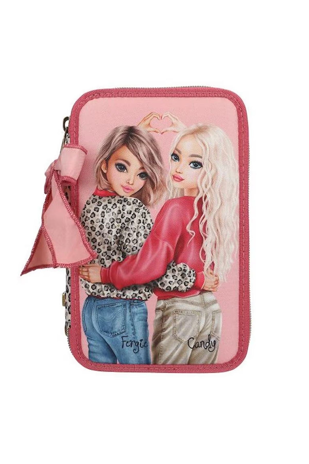 TOPModel 3 Katlı İçi Dolu Kalem Çantası Leoheart - Fergie ve Candy- 413639