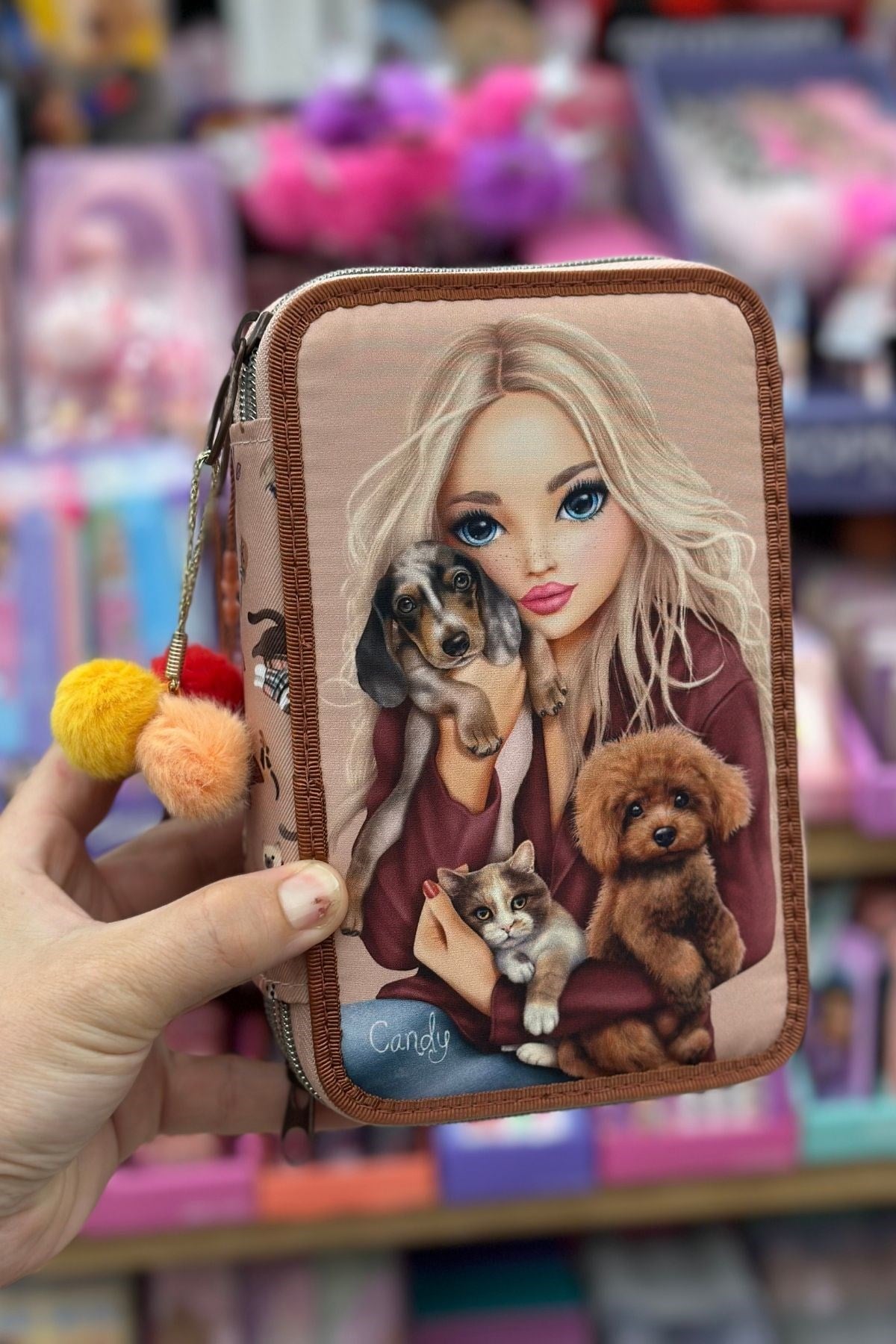 TOPModel 3 Katlı İçi Dolu Kalem Kutusu Fur Ever Friends - Candy- 413673