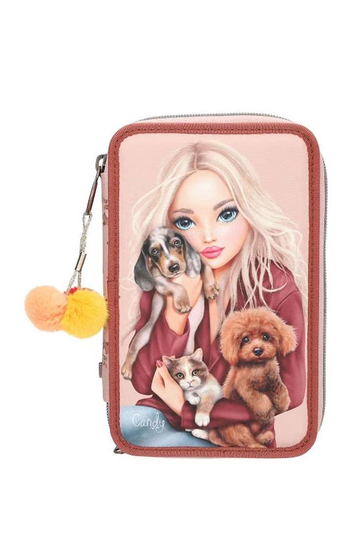 TOPModel 3 Katlı İçi Dolu Kalem Kutusu Fur Ever Friends - Candy- 413673