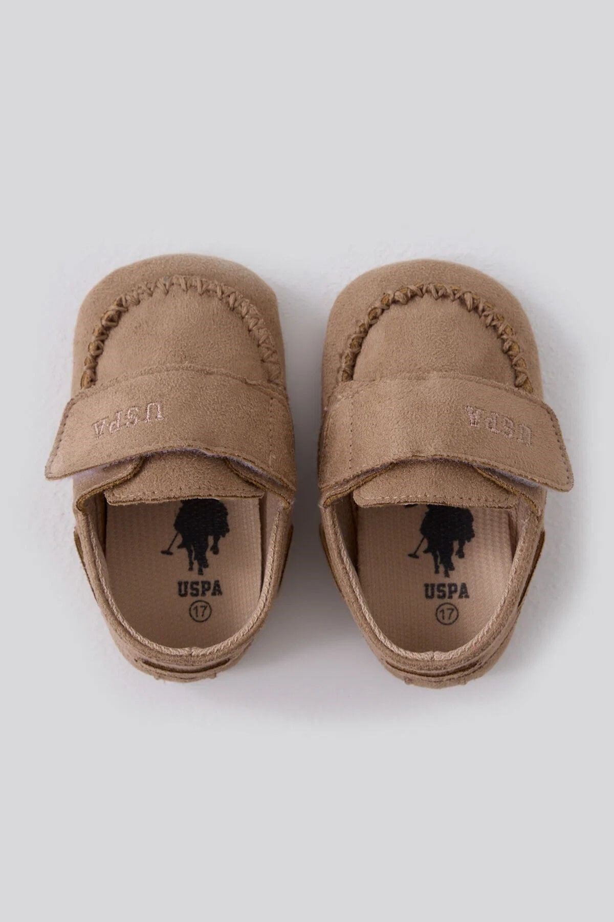 U.S. Polo Assn Erkek Bebek Cırtlı Ayakkabı - Bej