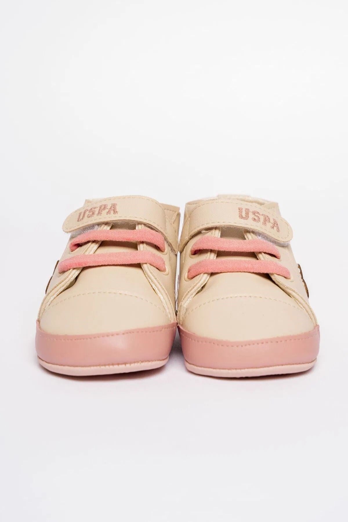 U.S. Polo Assn Kız Bebek Ayakkabı - Ekru-Pembe