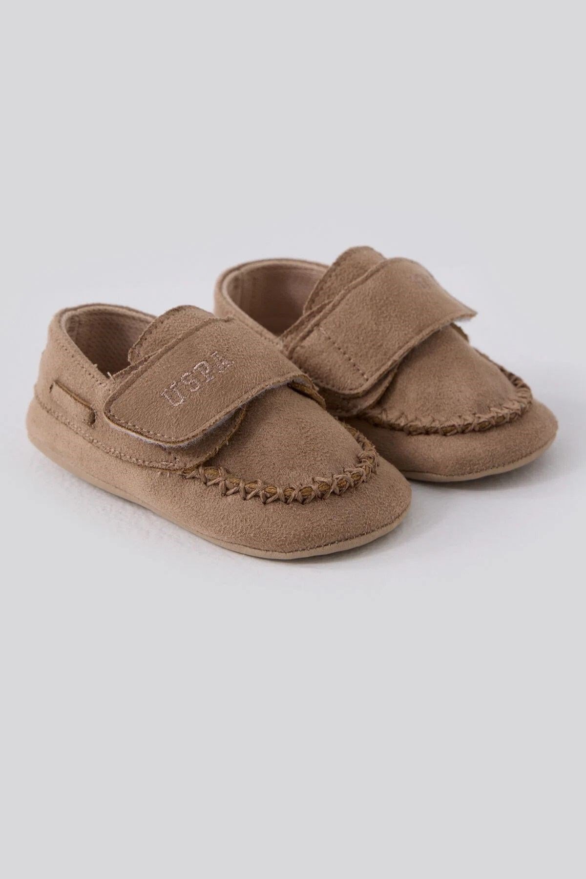 U.S. Polo Assn Erkek Bebek Cırtlı Ayakkabı - Bej