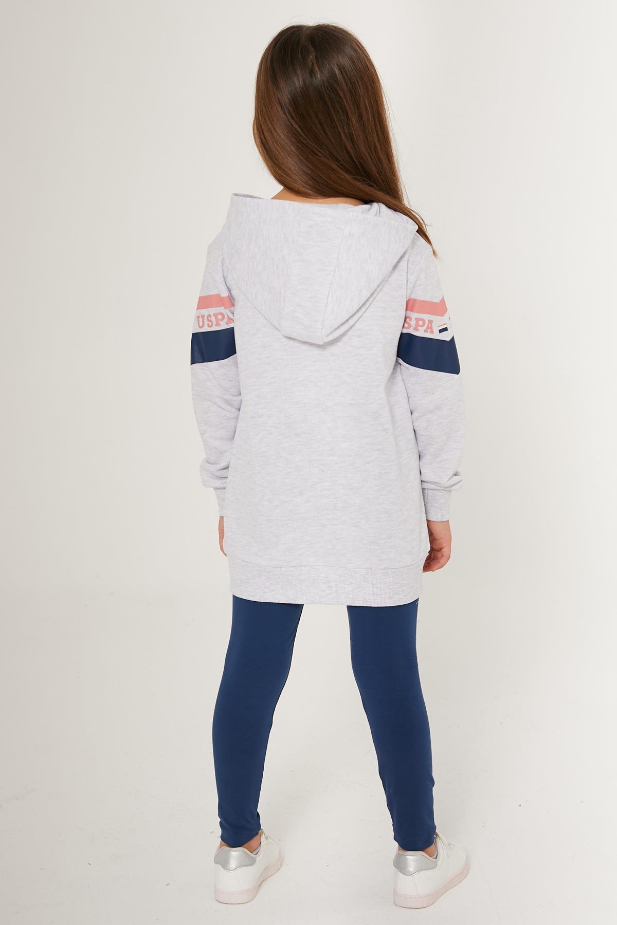 U.S. Polo Assn. Kız Çocuk Tunik Boy Tayt Takım