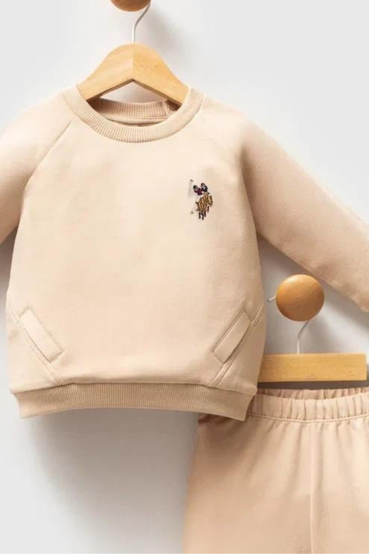 U.S.Polo Assn. Erkek Bebek Takım - Bej