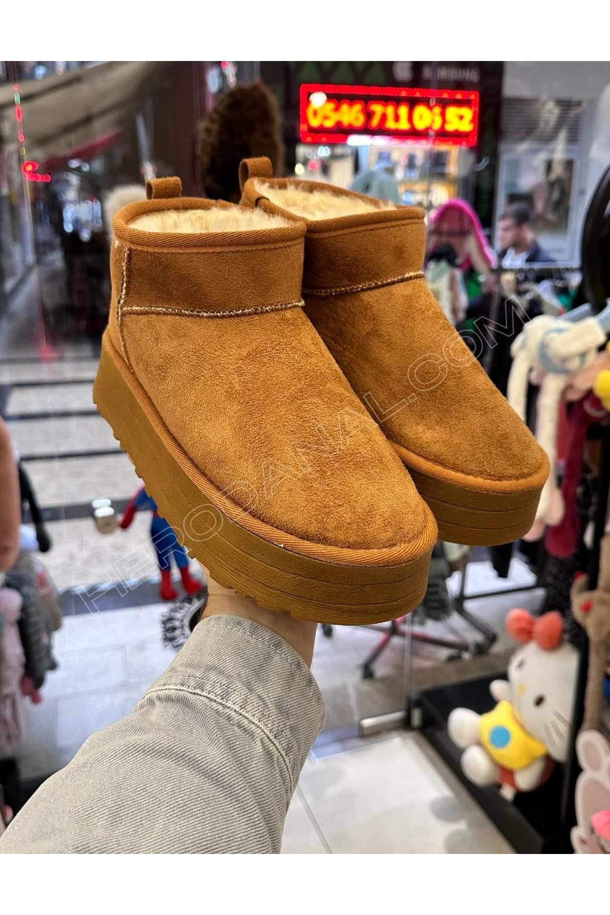Ugg Çocuk Boy Bot 36-40 No - Taba