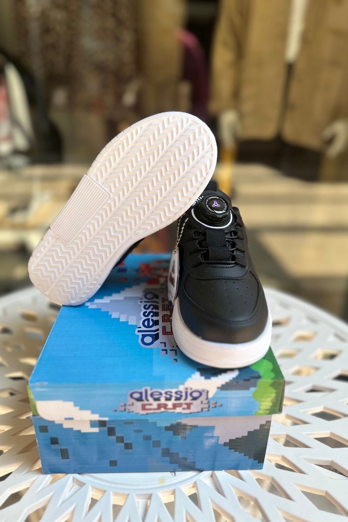 Unisex Çocuk Günlük Spor Ayakkabı - Kilitli Bağcık Sistemi - Siyah
