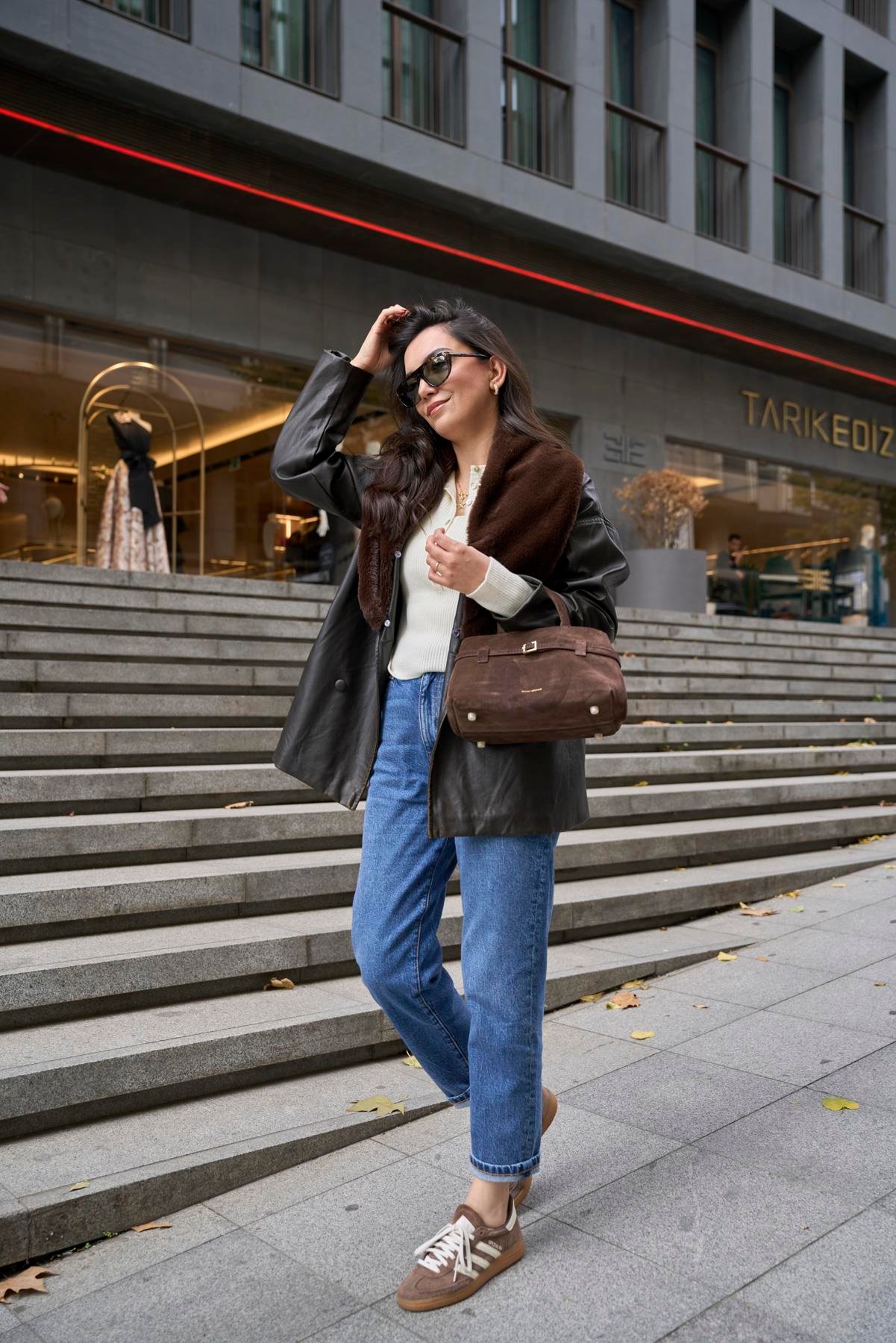 İthal Kürklü Kruvaze Mont 