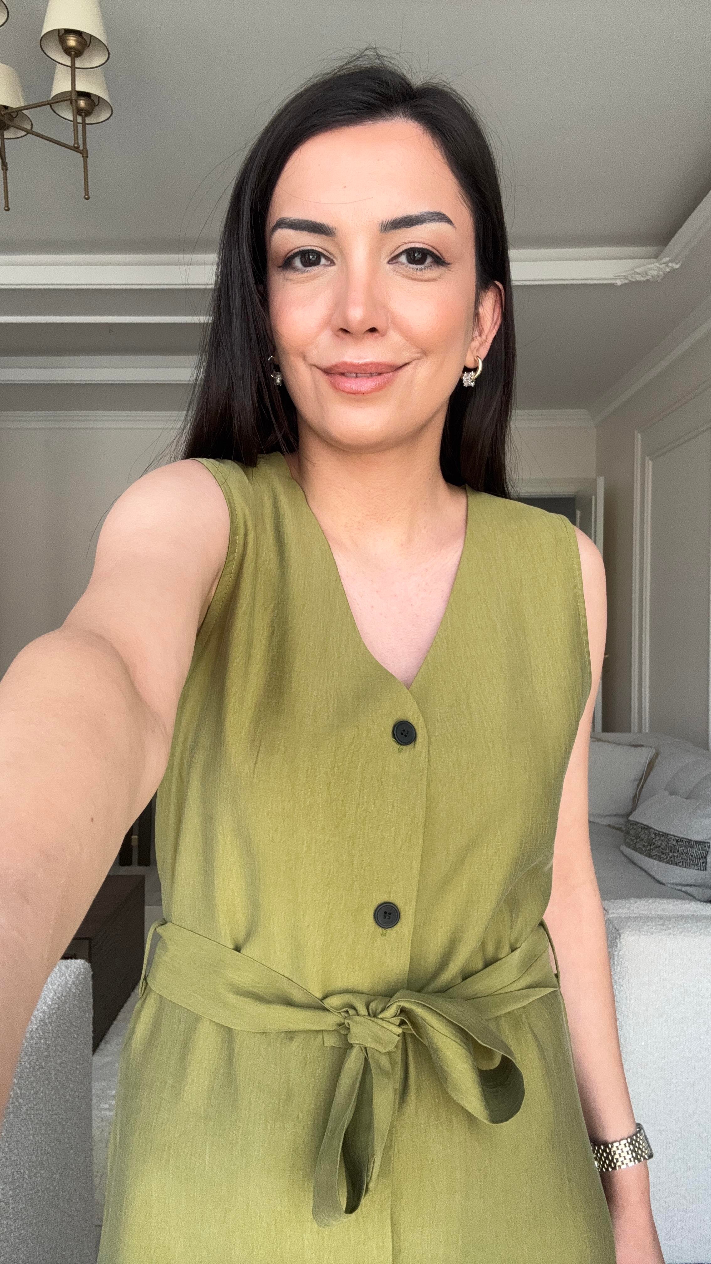 Massi Midi Elbise - Haki