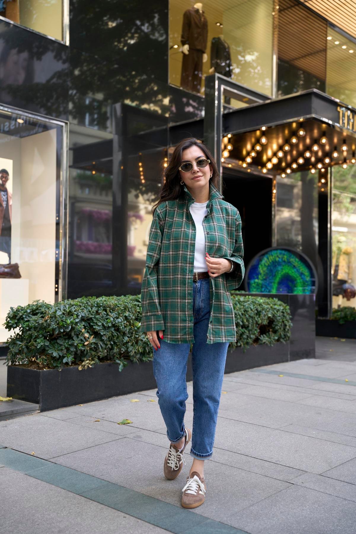 Oduncu Oversize Gömlek - Yeşil 