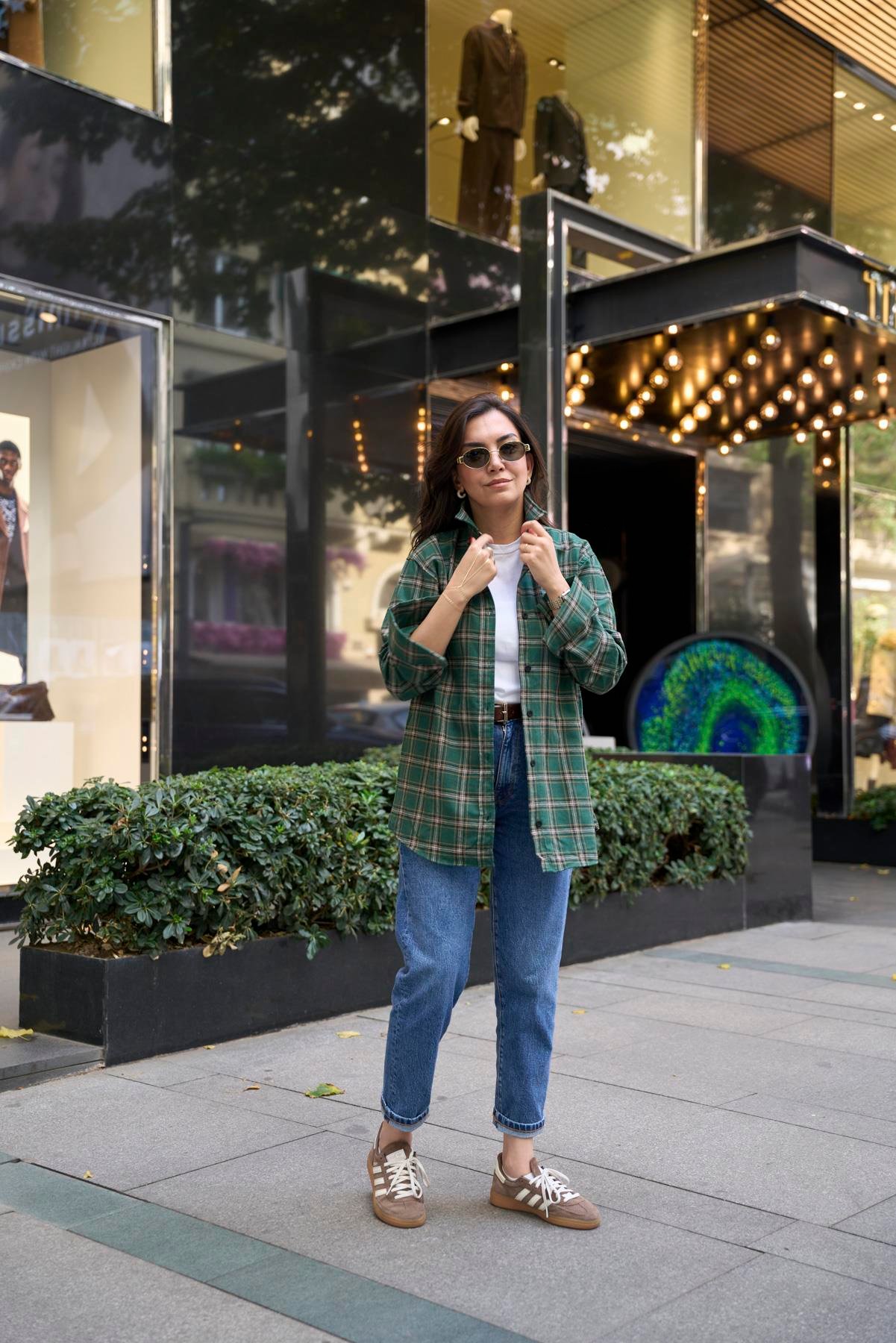 Oduncu Oversize Gömlek - Yeşil 