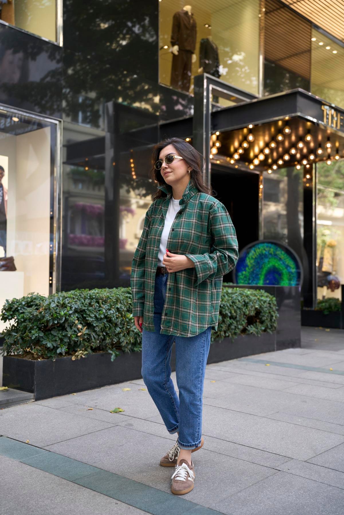 Oduncu Oversize Gömlek - Yeşil 