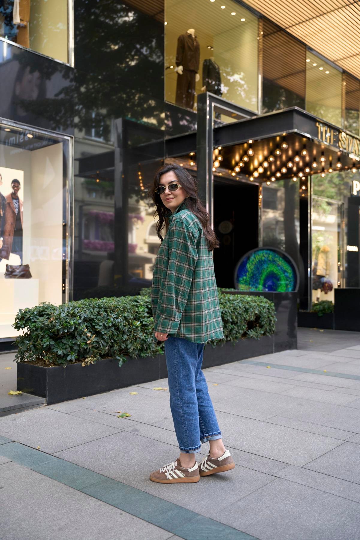 Oduncu Oversize Gömlek - Yeşil 