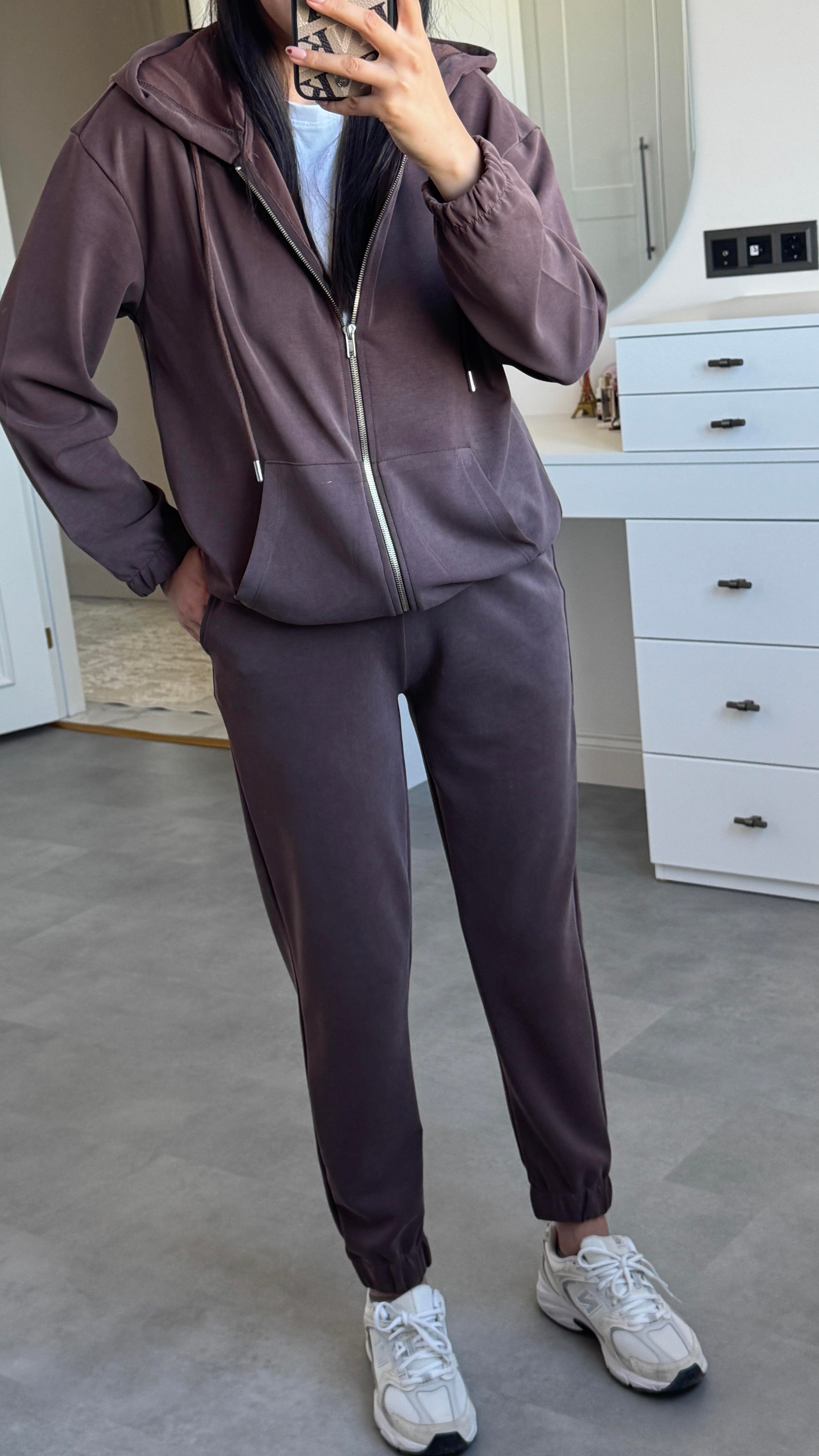 Oysh Modal Takım - Kahverengi 