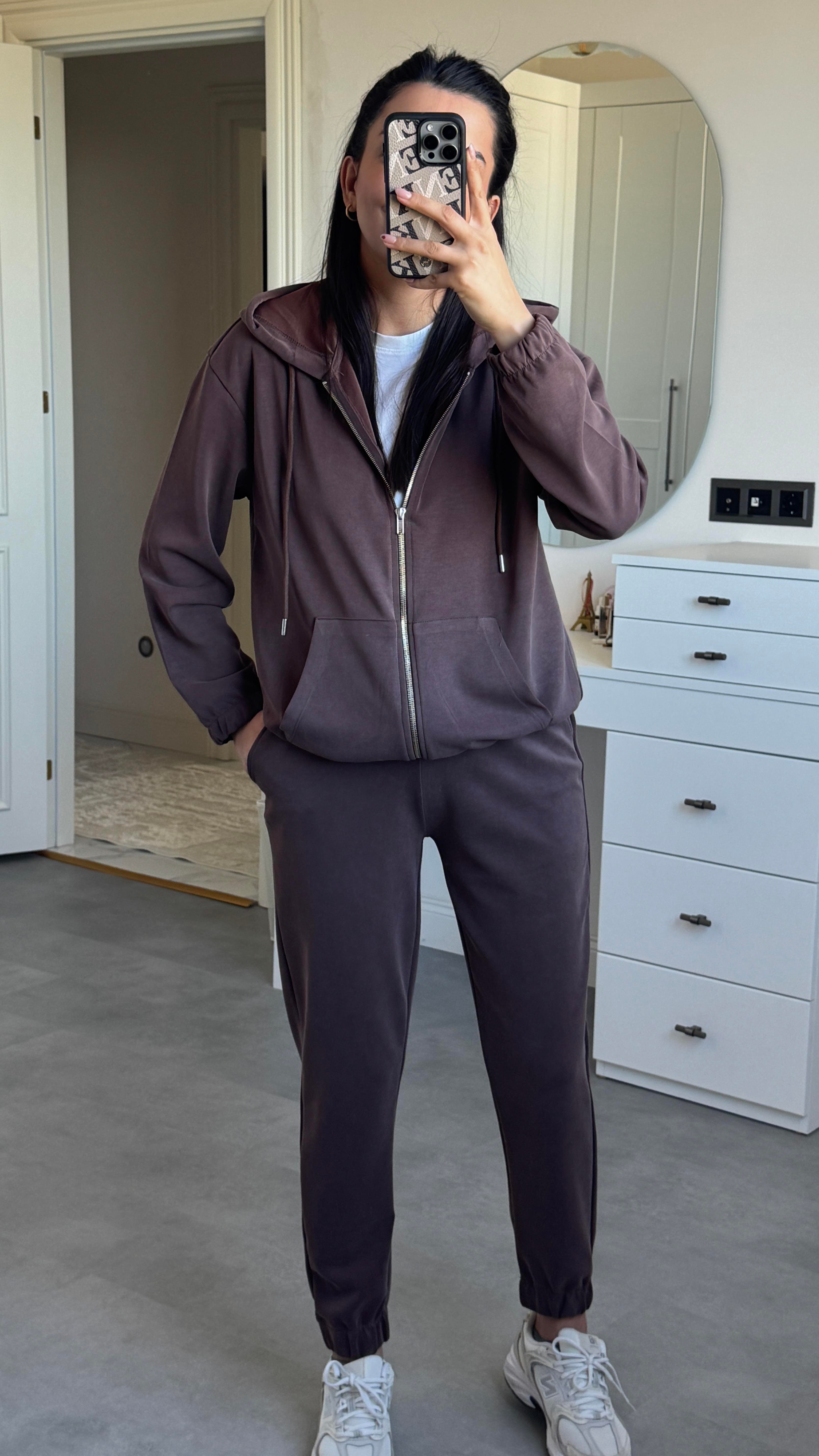 Oysh Modal Takım - Kahverengi 