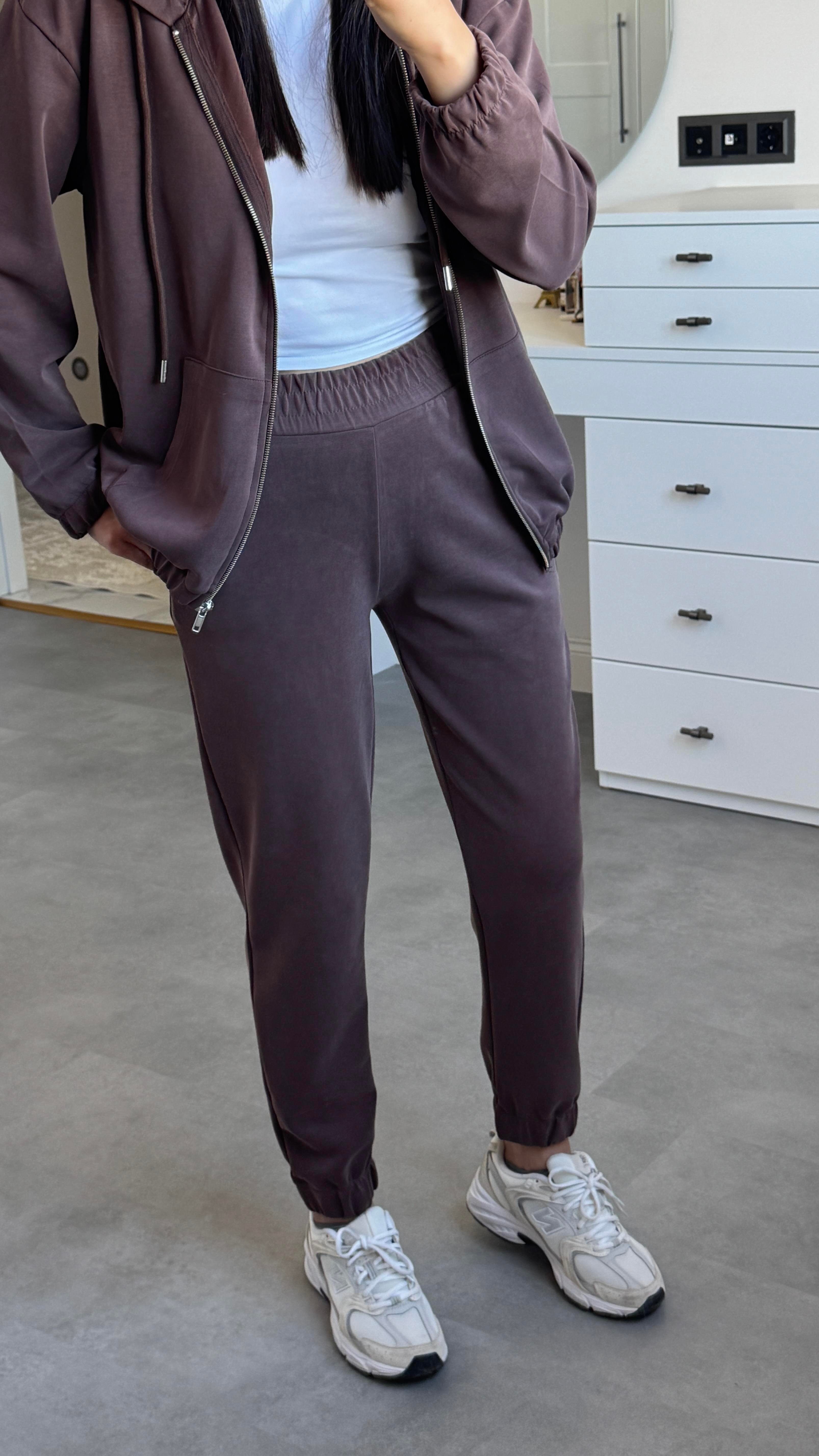 Oysh Modal Takım - Kahverengi 