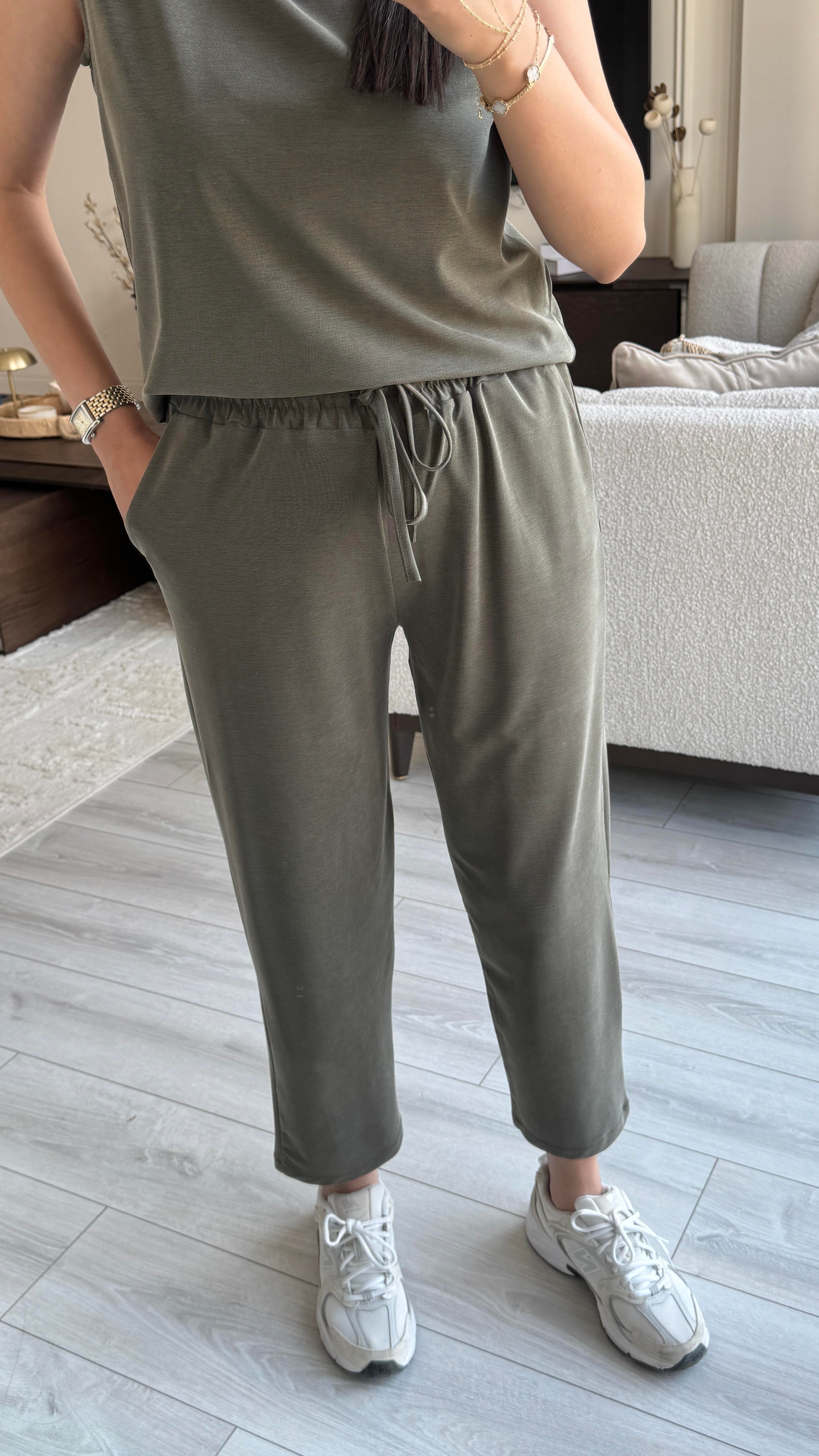 Oysh Sıfır Kol Takım - Haki 