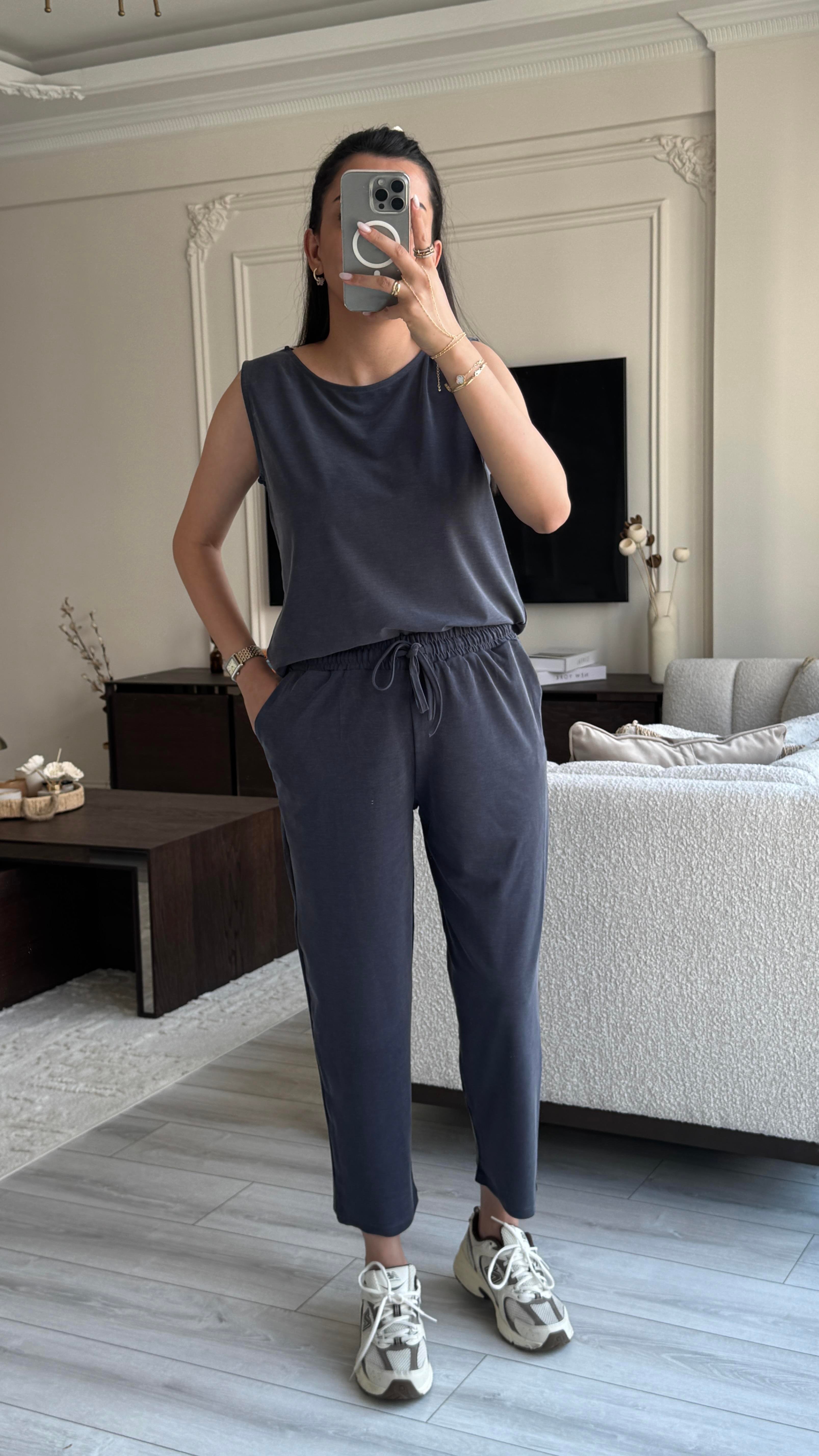 Oysh Sıfır Kol Takım - Lacivert