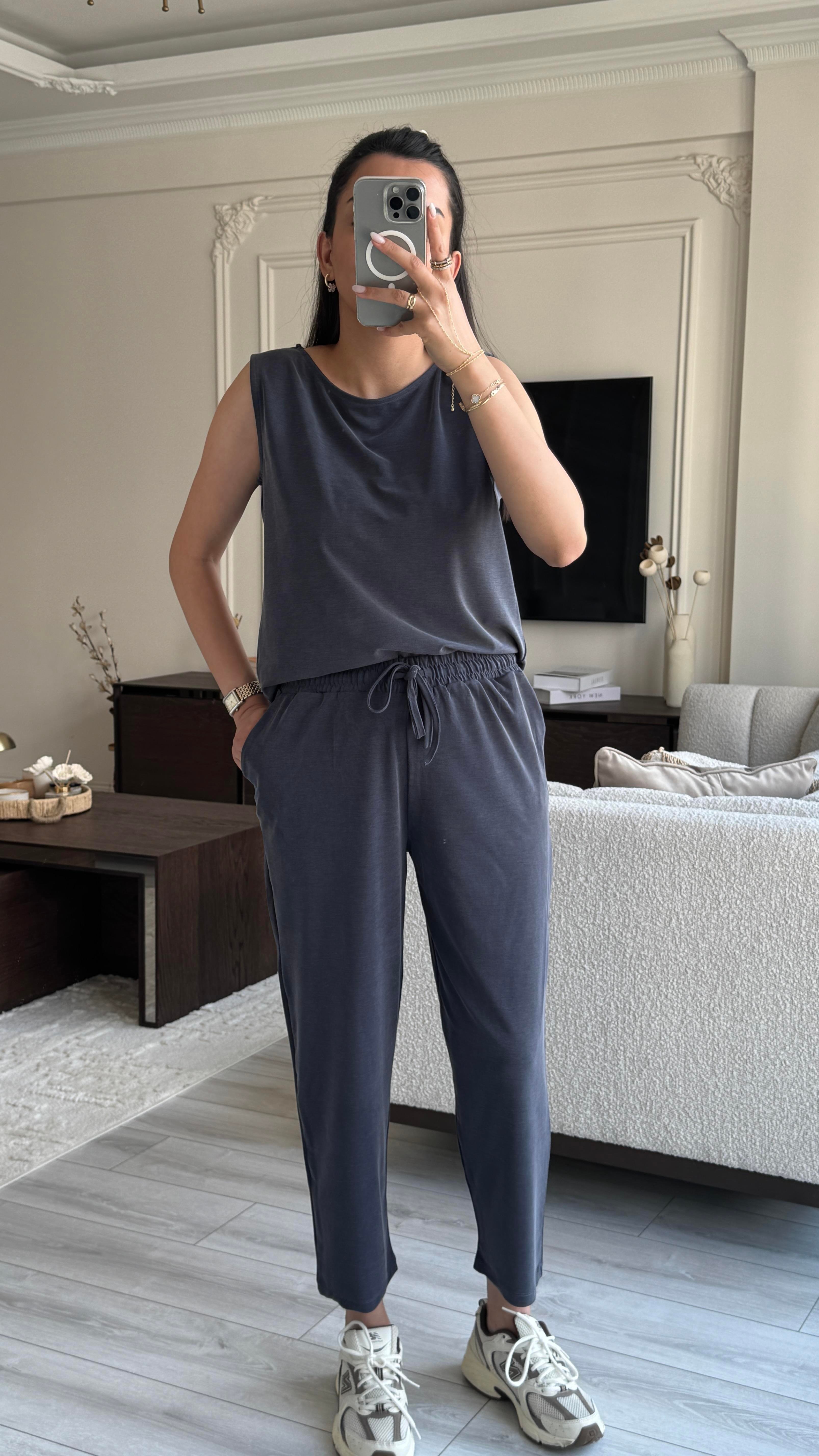 Oysh Sıfır Kol Takım - Lacivert