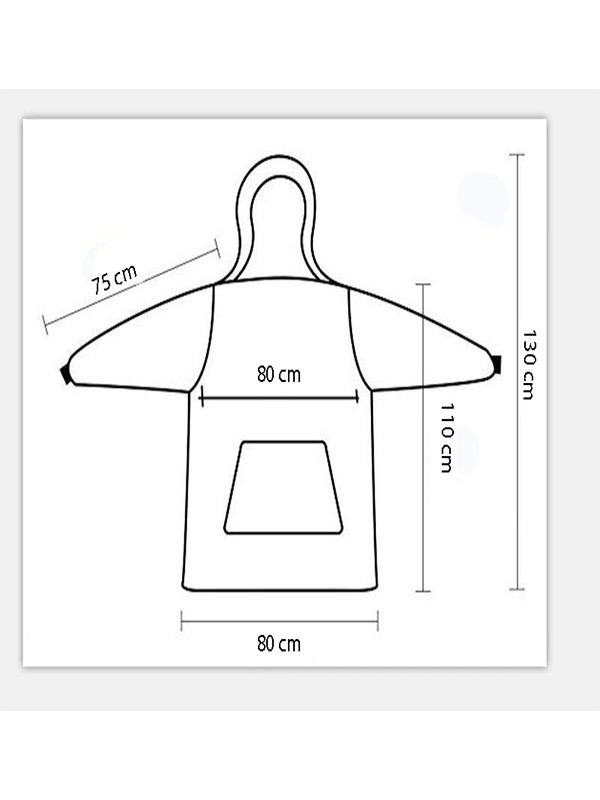 2 Li Wellsoft Kapşonlu Giyilebilir Tv Battaniyesi unisex Over size