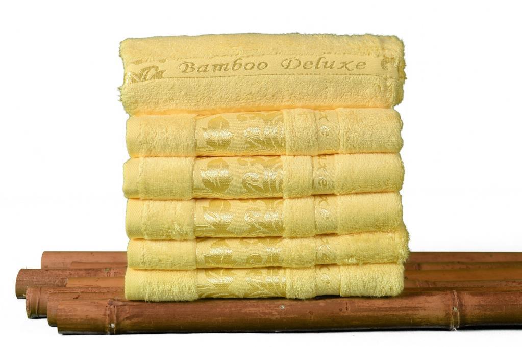 Bambu Havlu, %100 Organik, Bambu, Havlu Seti, 50x90 cm - 6'lı Paket, Premium, Ultra Yumuşak, Dekoratif