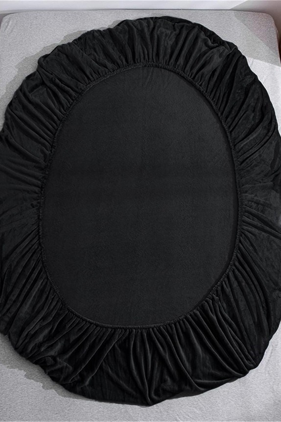 Kadife Kumaş Battal Çift Kişilik Fitted Lastikli Çarşaf Takımı 180x200+30 cm