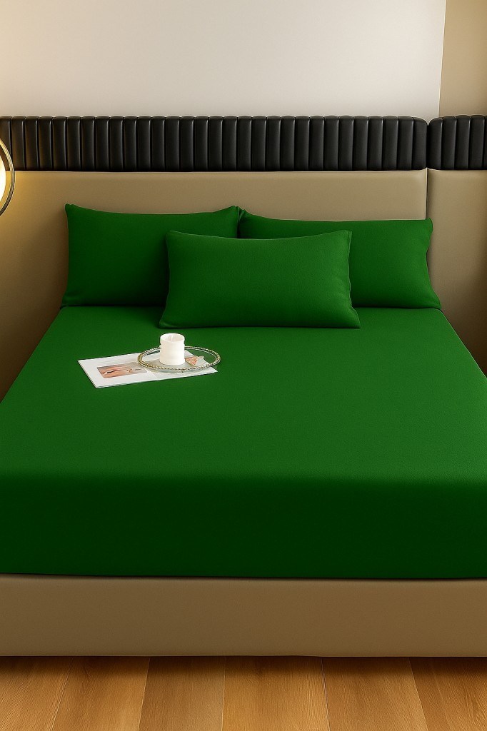 Kadife Kumaş Battal Çift Kişilik Fitted Lastikli Çarşaf Takımı 180x200+30 cm
