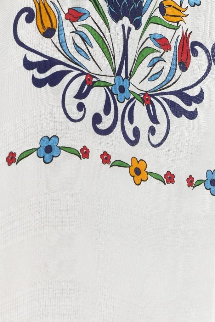 Kiana Bambu Kadın Bornoz Plaj Elbisesi Desenli