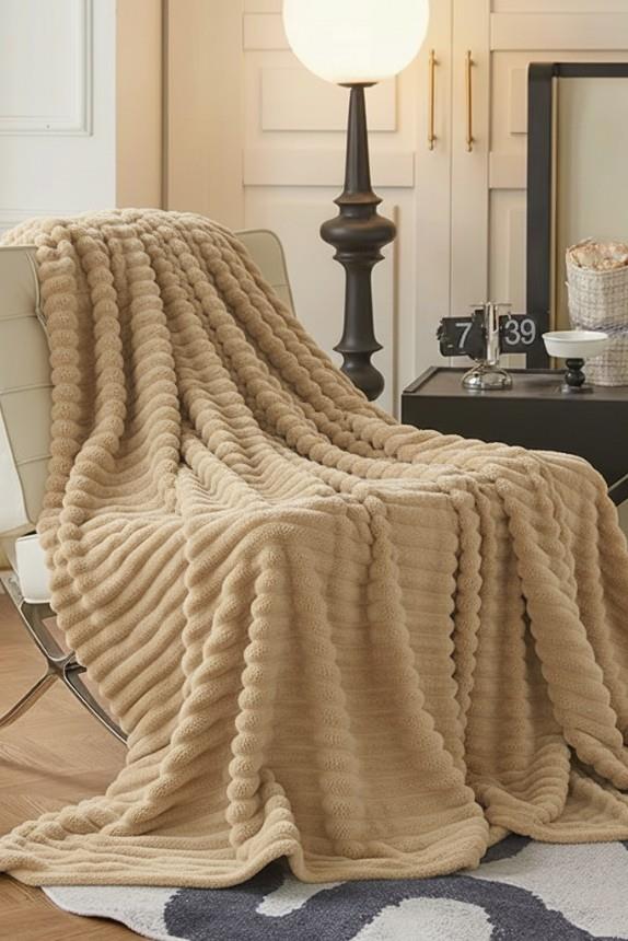 King size Fitilli Battaniye Battal Boy 240x260 cm