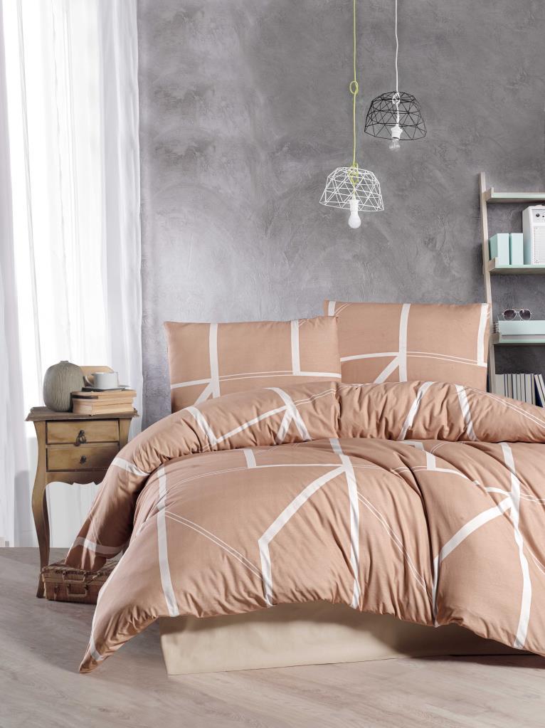 Dionis Nevresim Takımı Çift Kişilik 4 Parça 200*220- Bej