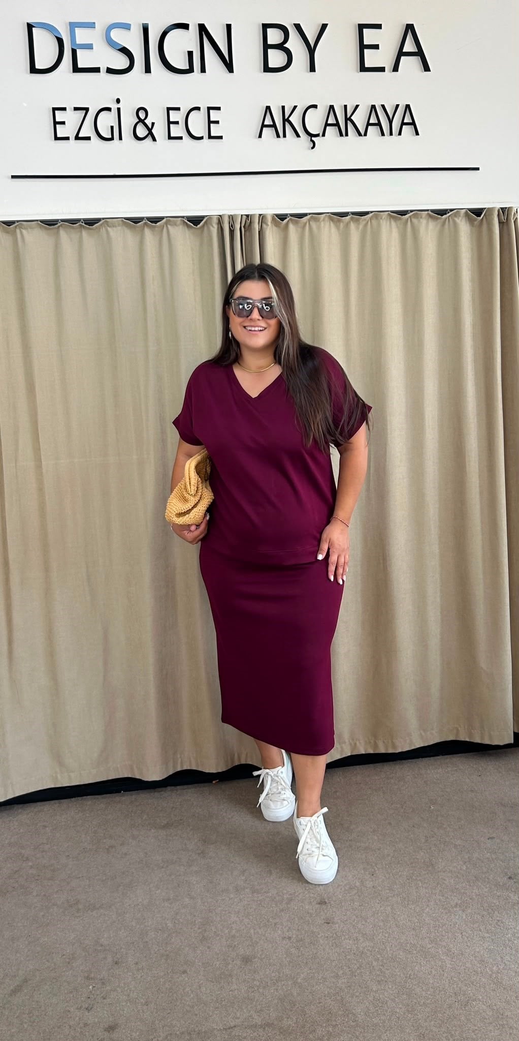 1098-Bordo Etekli Takım