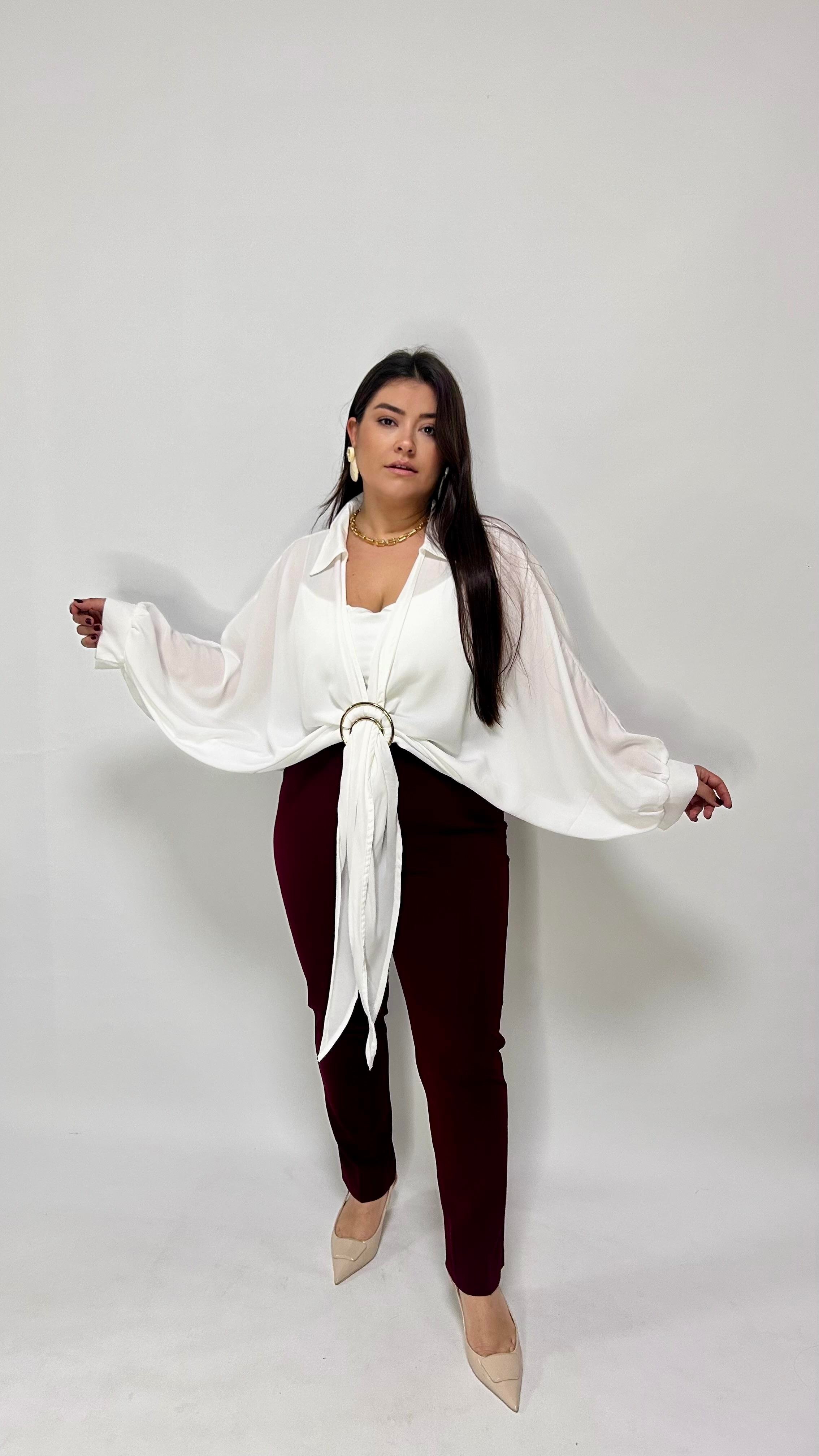 Bordo Dar Paça Pantolon