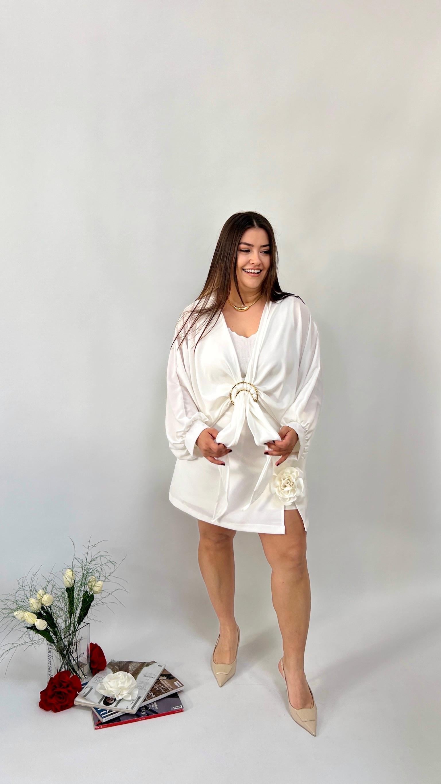 Gold Toka Detaylı Bluz 