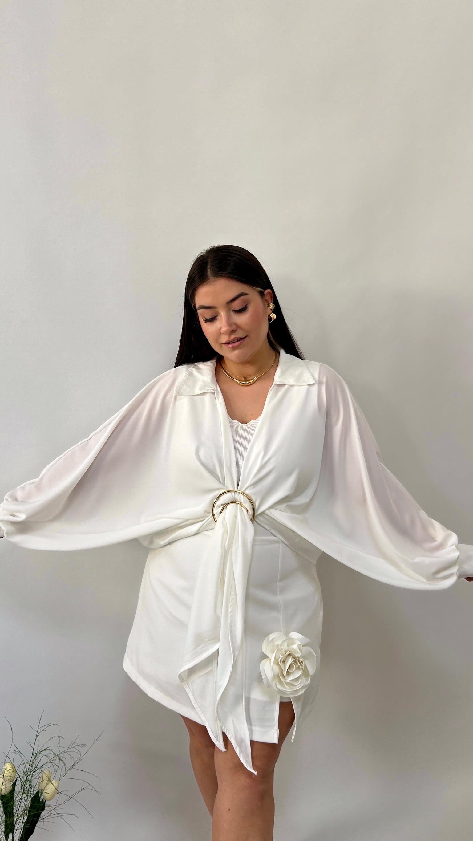 Gold Toka Detaylı Bluz 