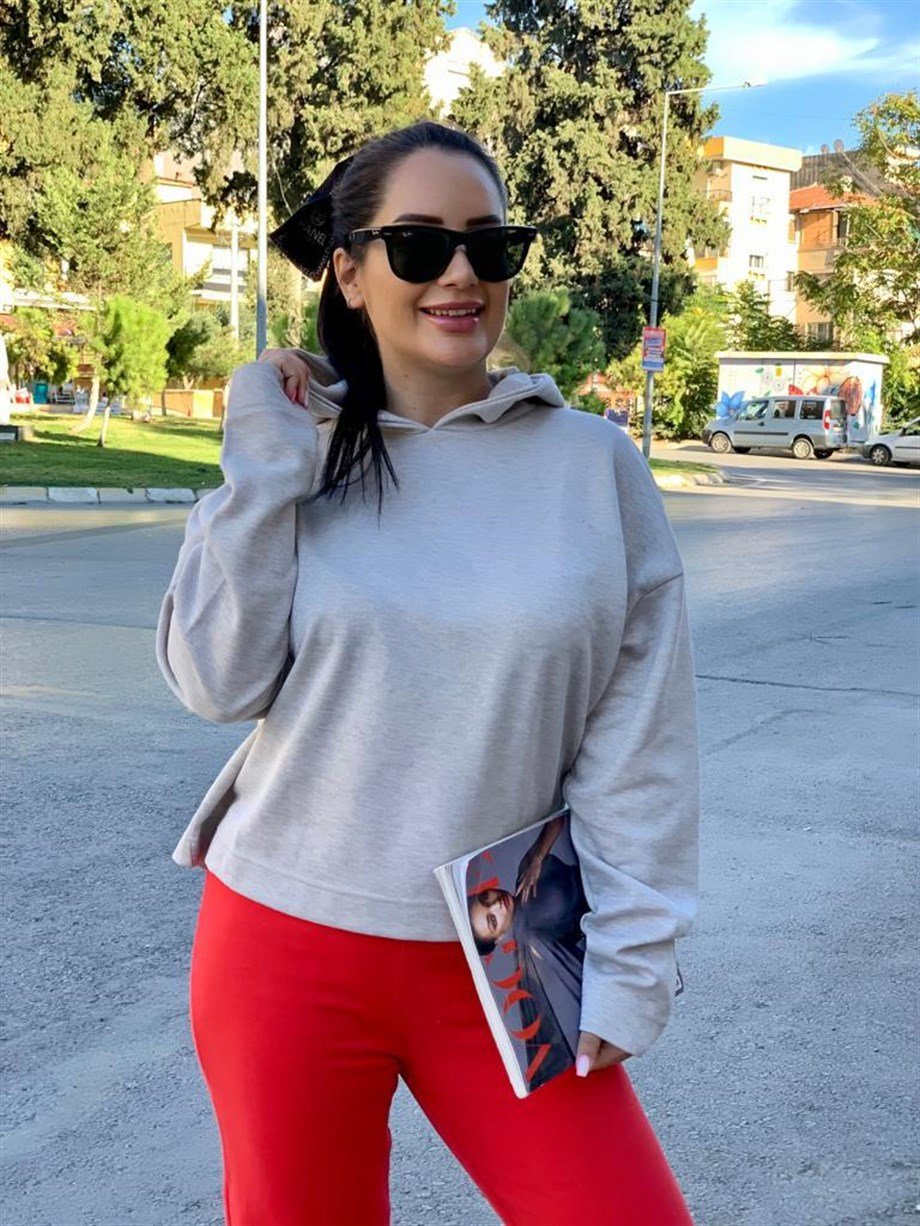Gri Simli Sweatshirt
