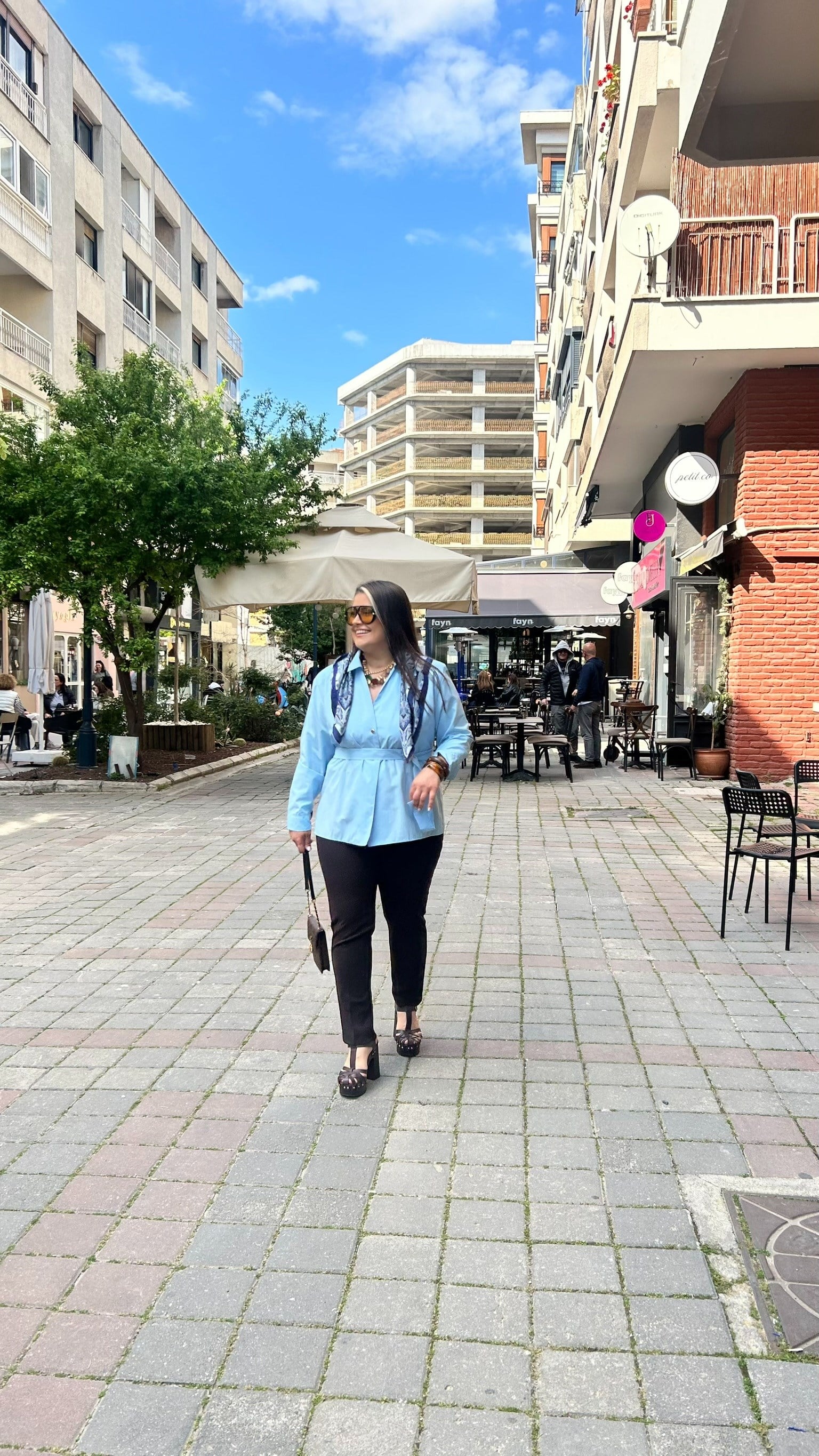 Kahve Dar Paça Pantolon