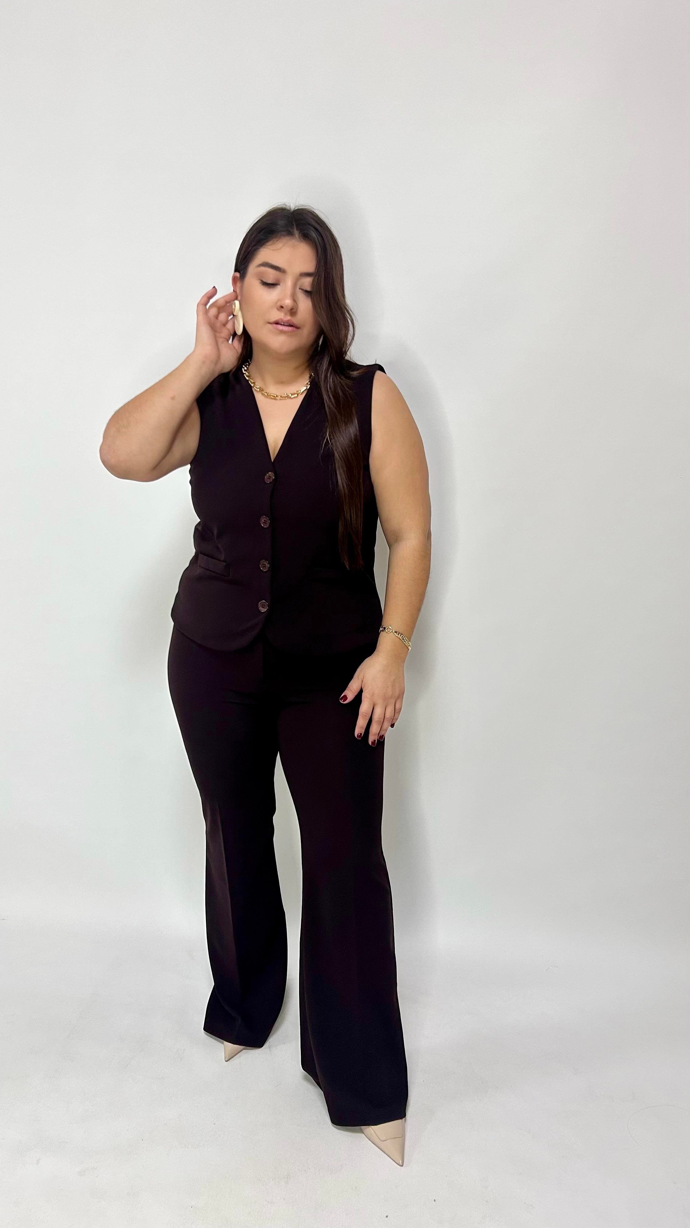 Kahve İspanyol Pantolon