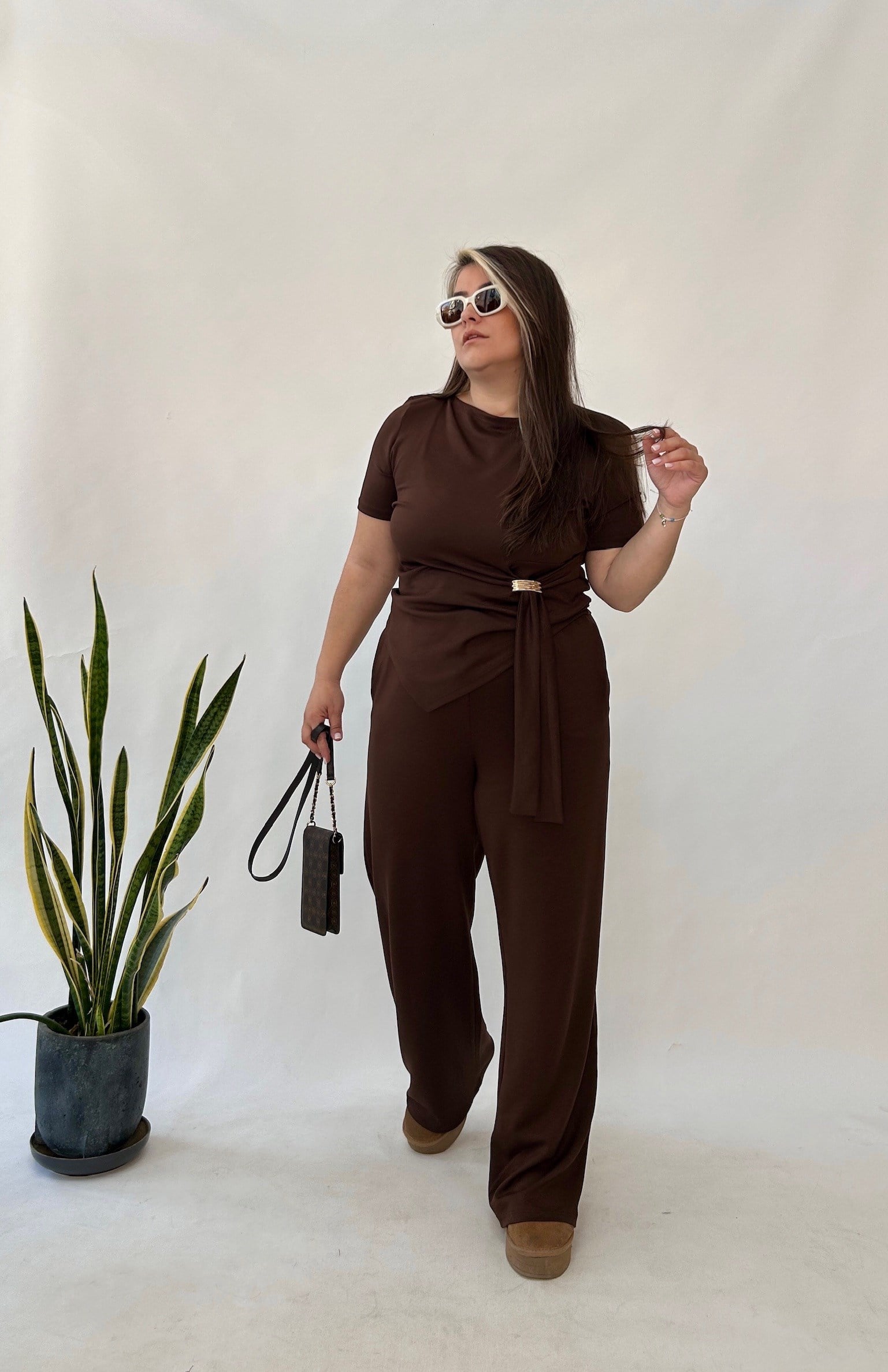 Kahve Modal Tokalı Takım 