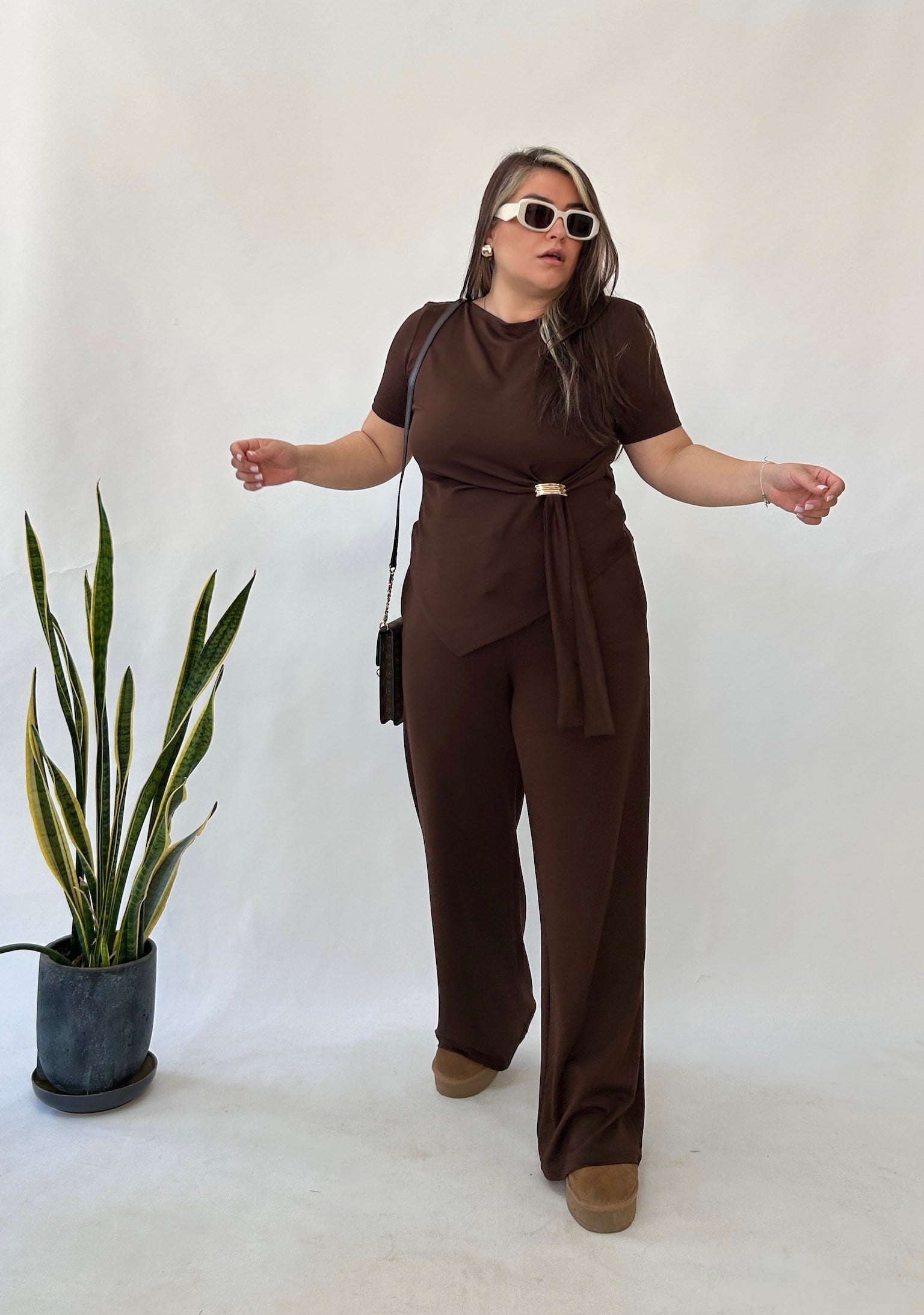 Kahve Modal Tokalı Takım 