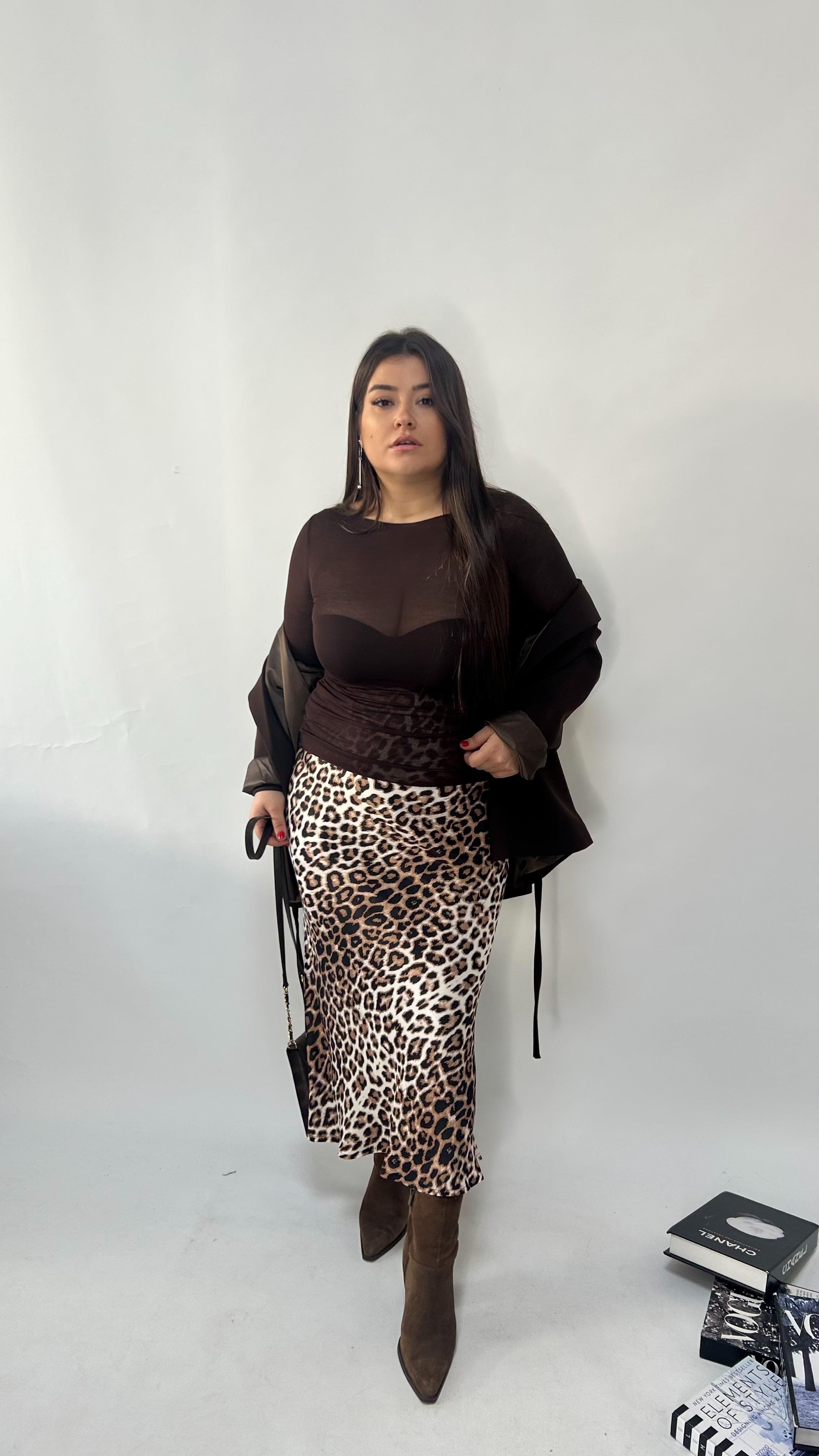 Kahve Transparan  Bluz