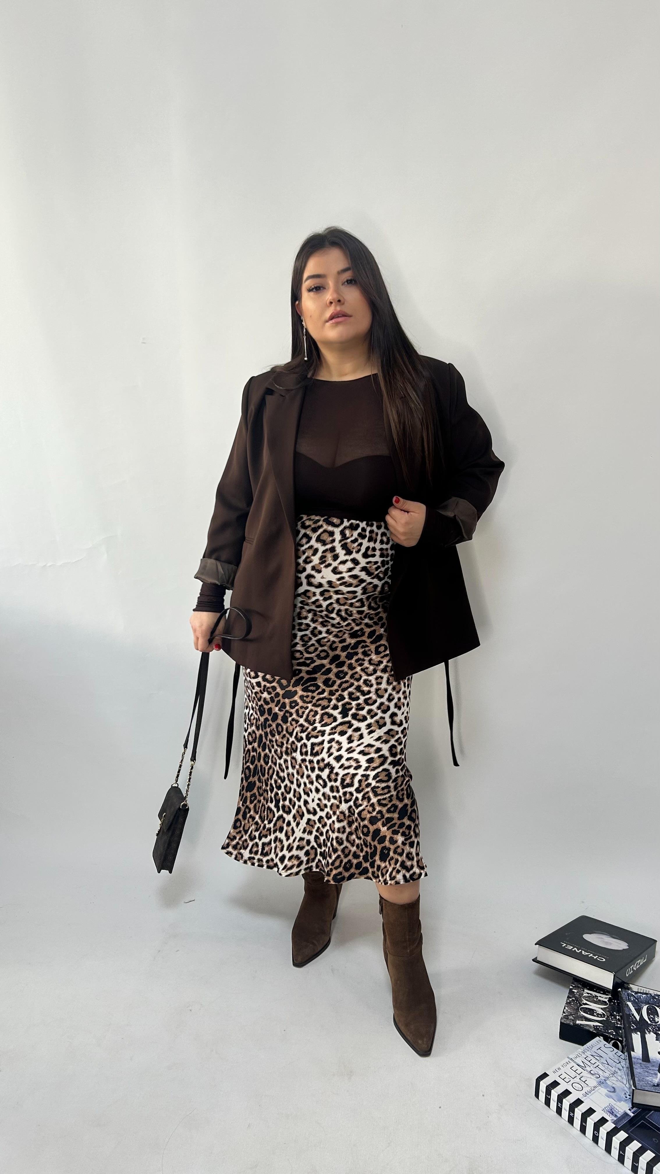 Kahve Transparan  Bluz