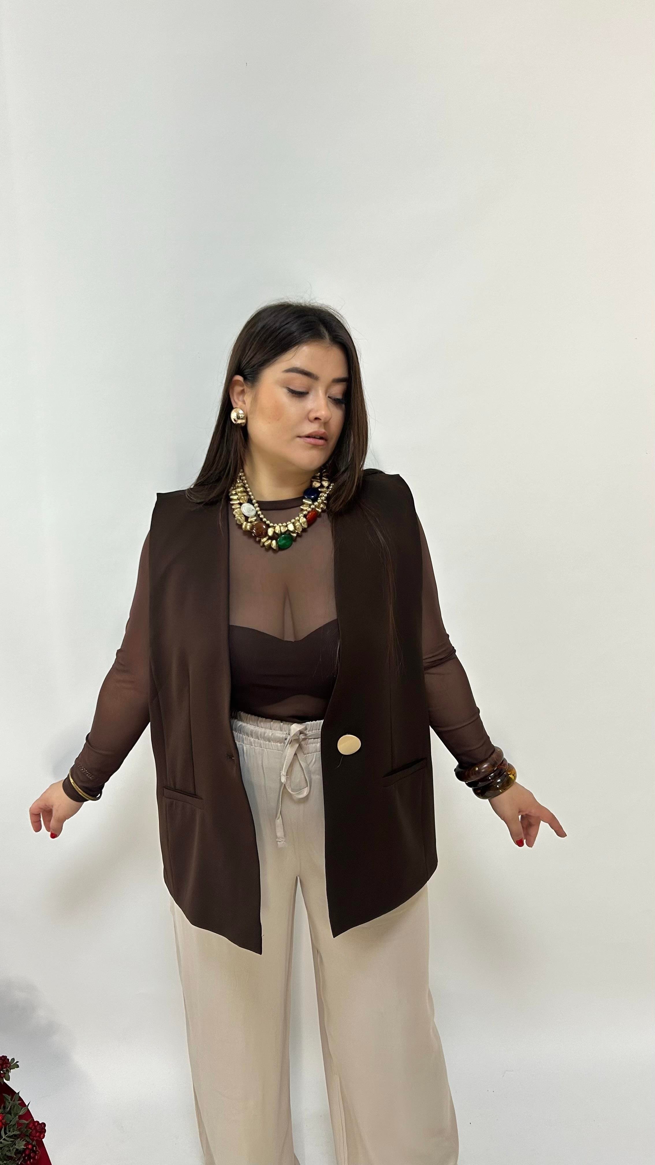 Krem  Pamuk Saten  Pantolon