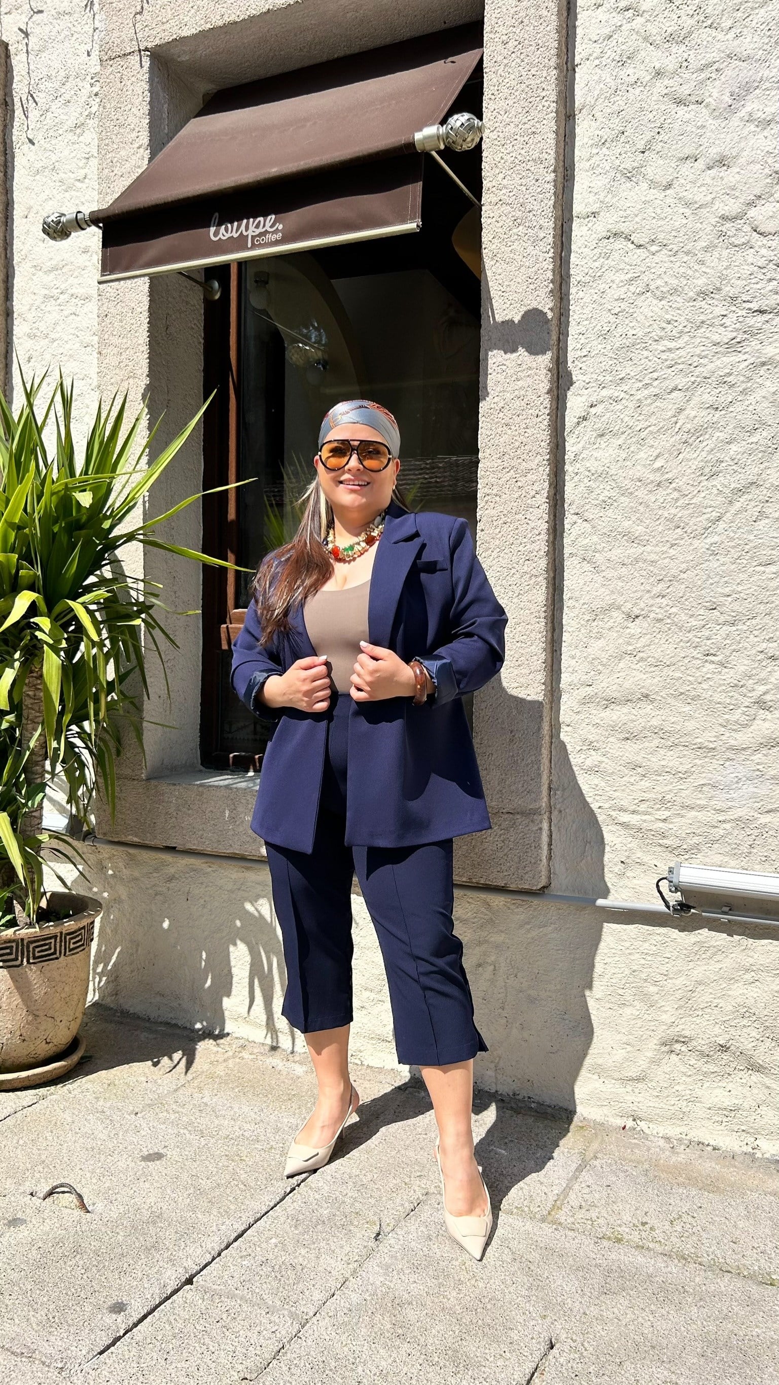 Lacivert Kapri Pantıolon