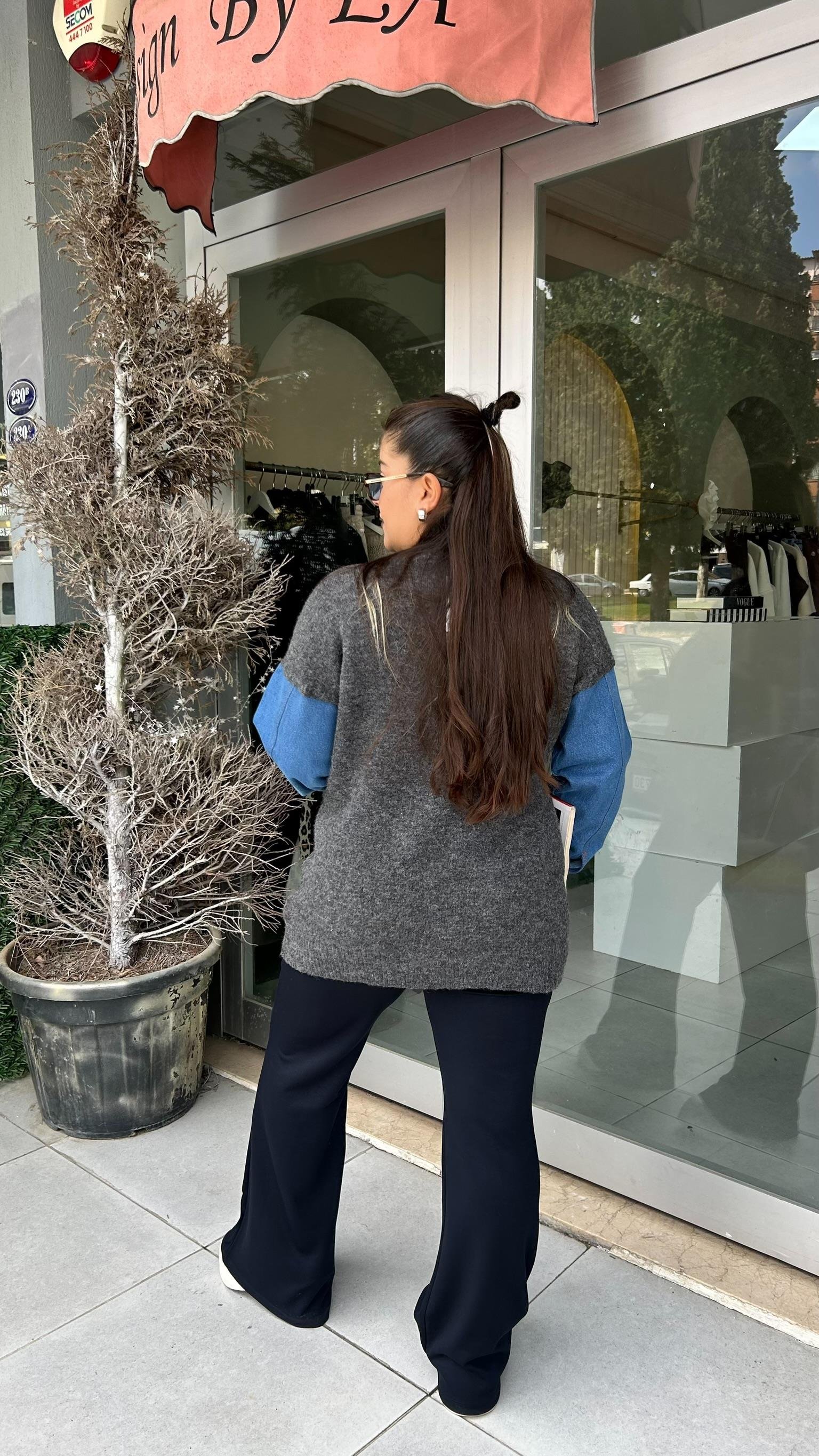 Lacivert Modal İspanyol Pantolon 