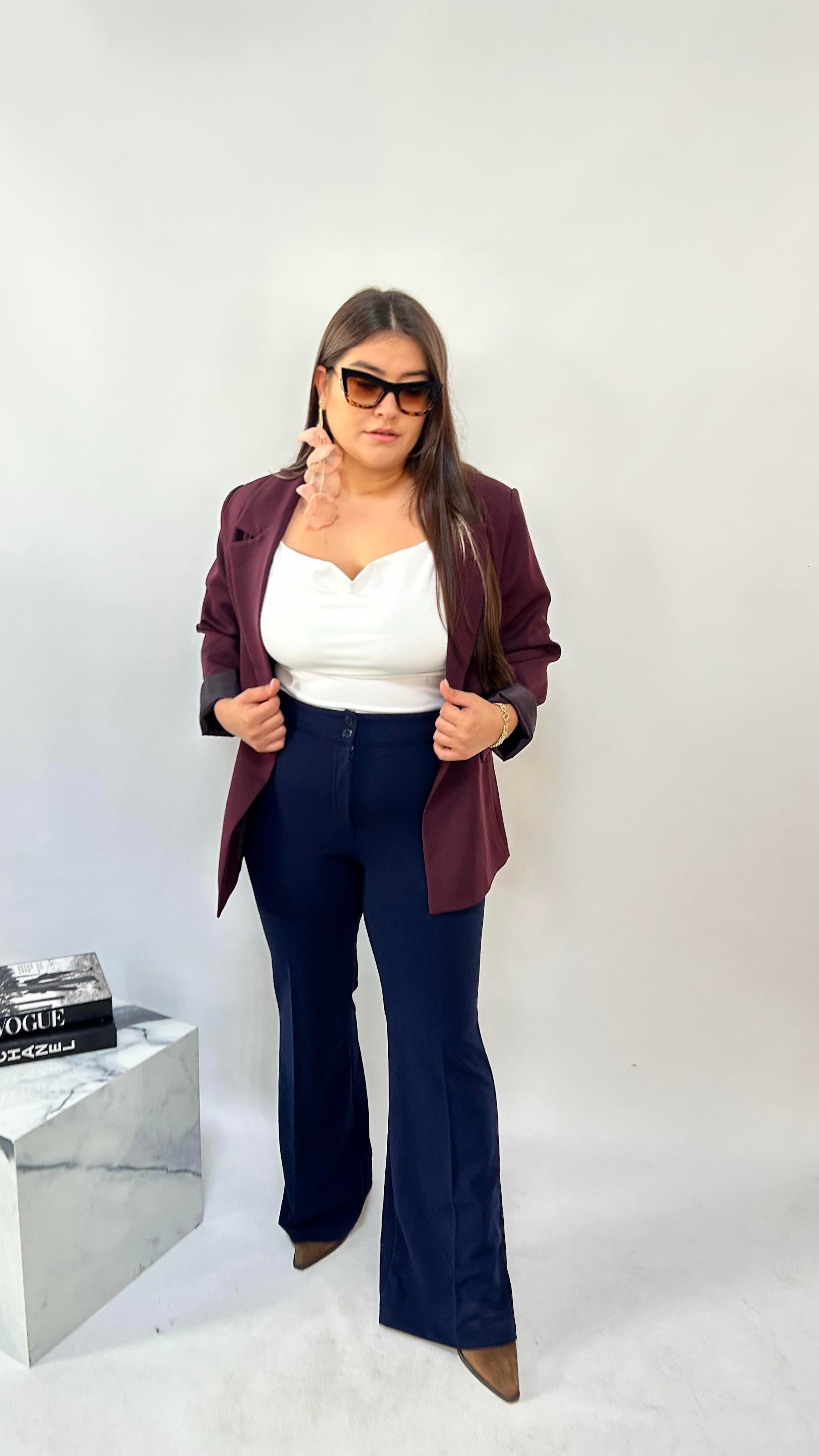 Lacivert Sihirli İspanyol Pantolon 