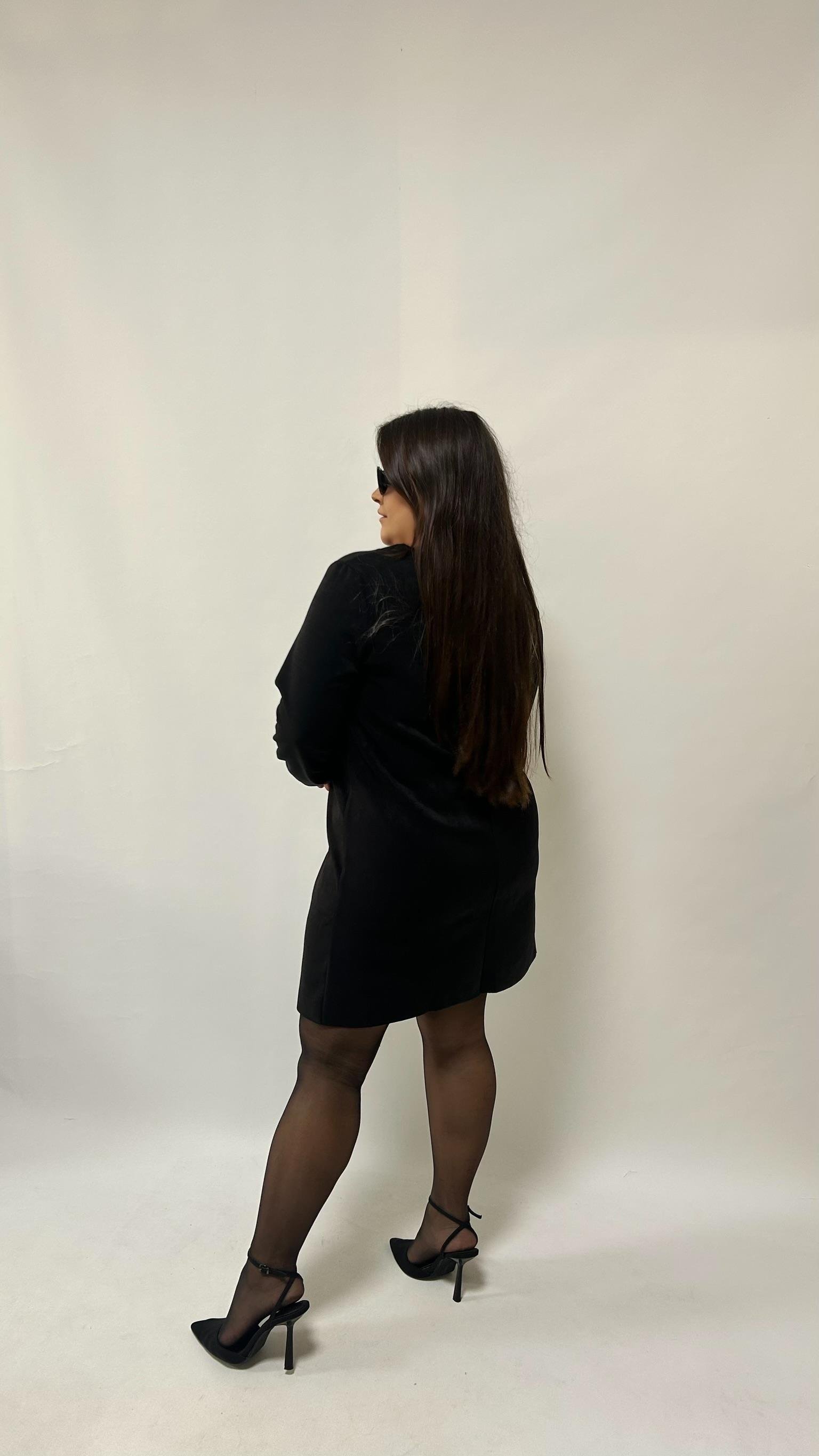 Nubuk Zımba Detay Elbise 