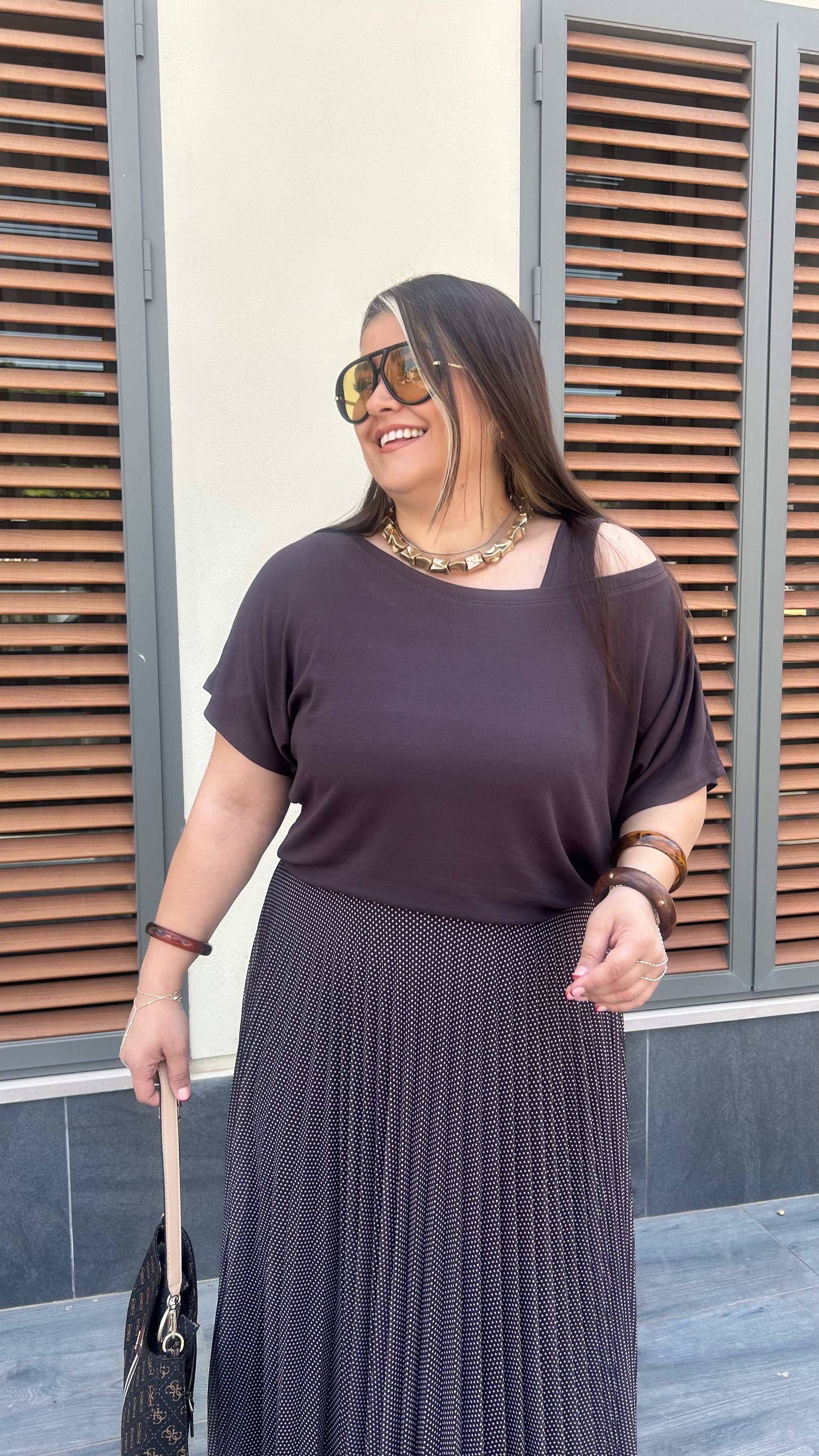 Puantiyeli İkili Elbise