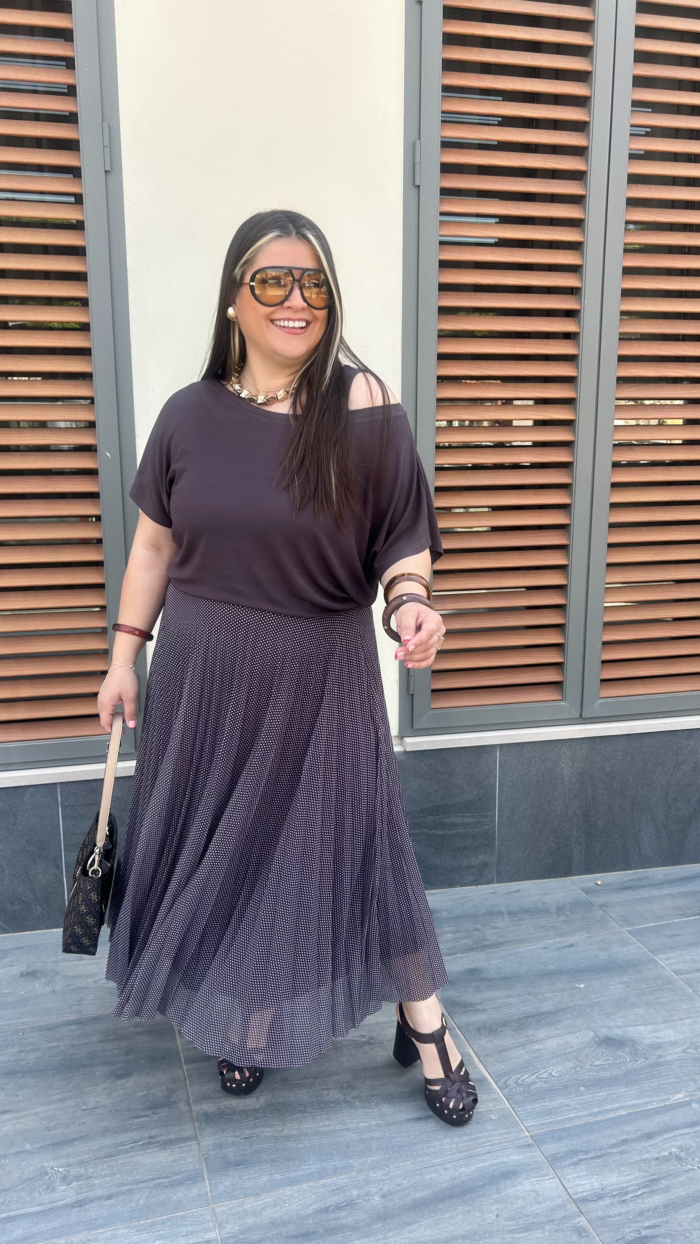 Puantiyeli İkili Elbise