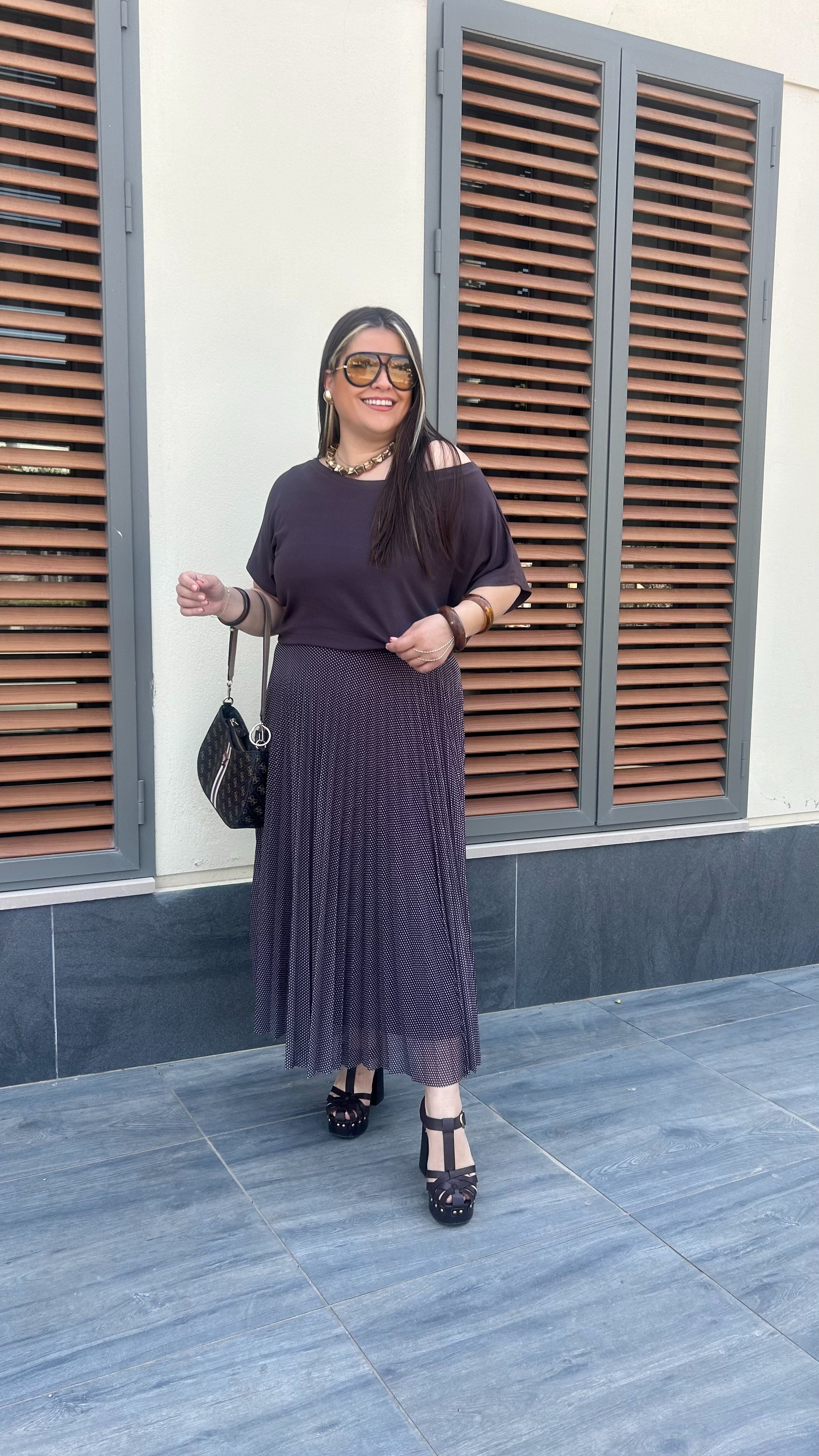 Puantiyeli İkili Elbise