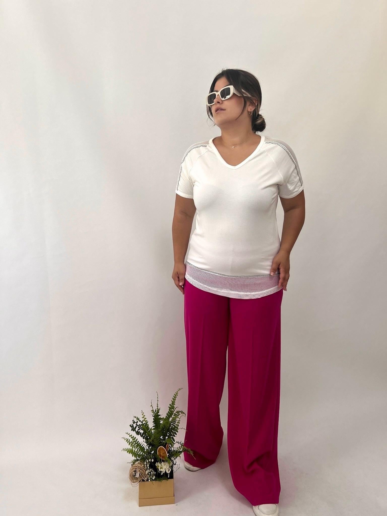 Sihirli Fuşya Palazzo Pantolon 