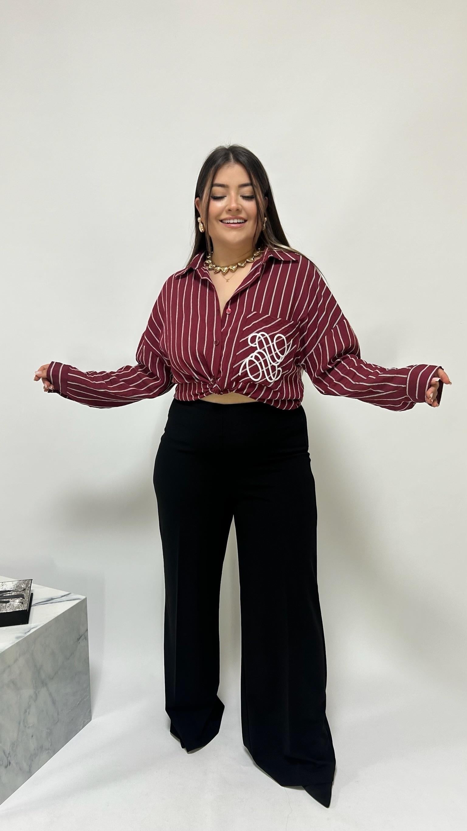 Sihirli Siyah Palazzo Pantolon